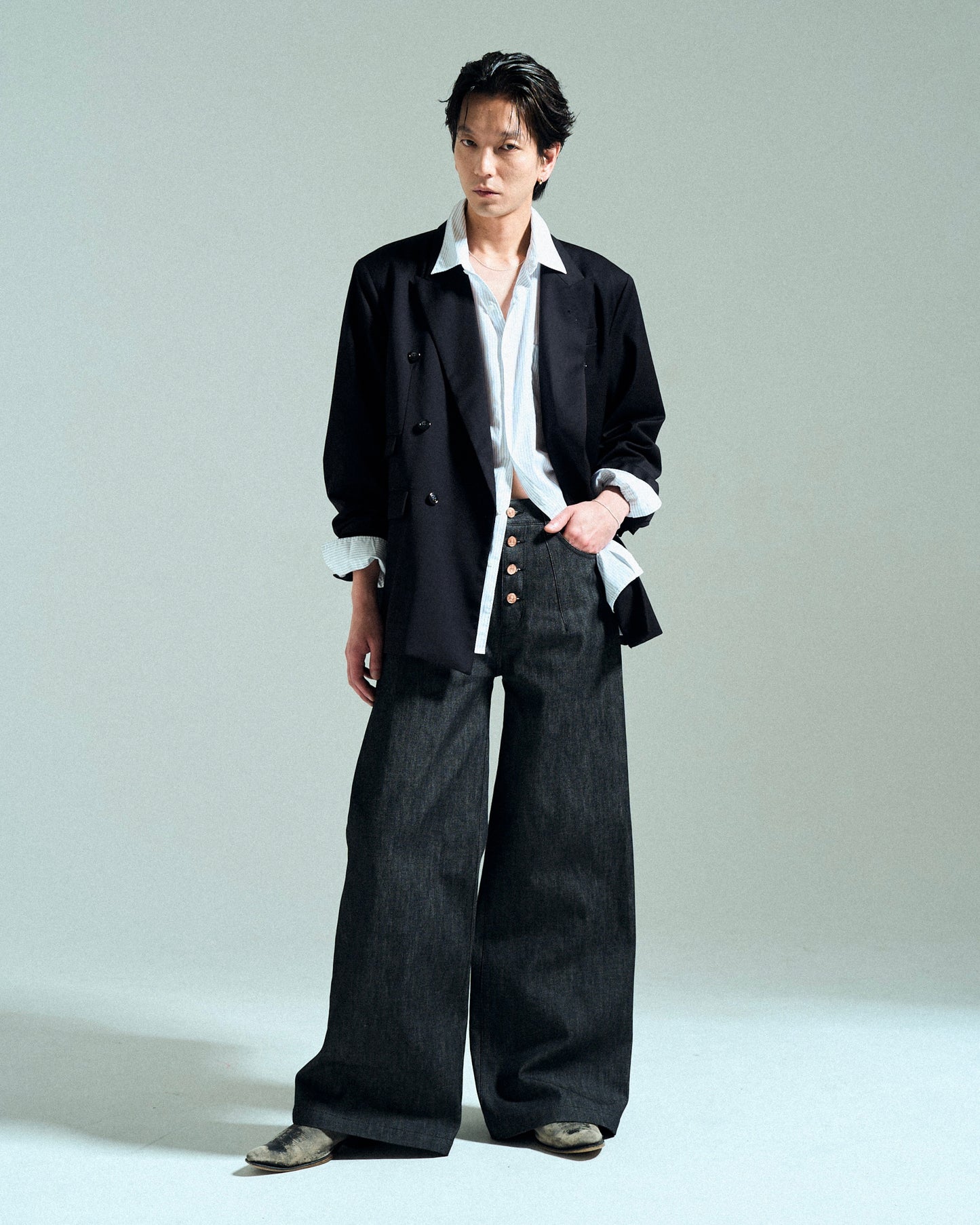 【MADE IN JAPAN】13OZ RIGID STRAIGHT SLUB DENIM