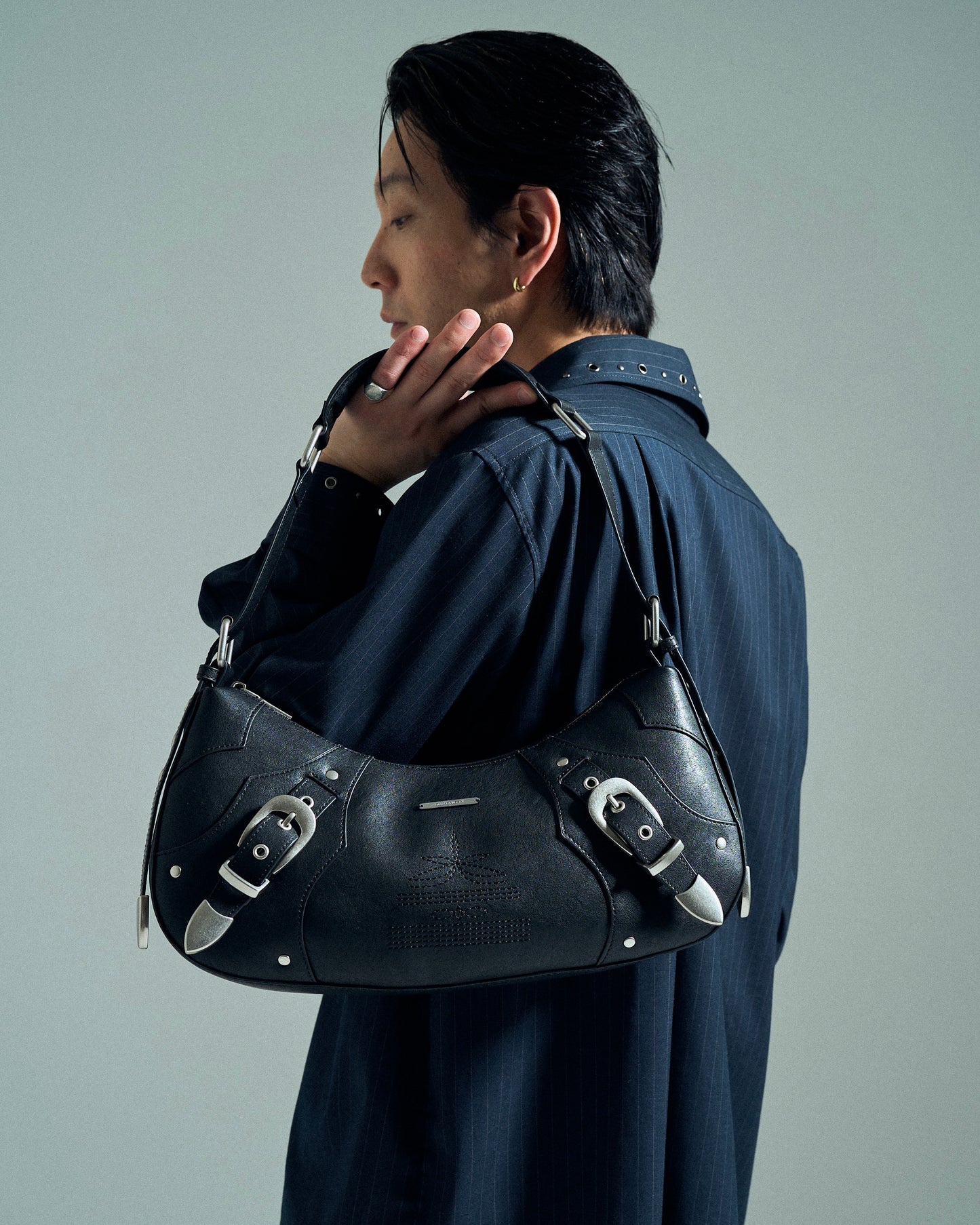 FAUX LEATHER BELT BUCKLE WESTERN BAG