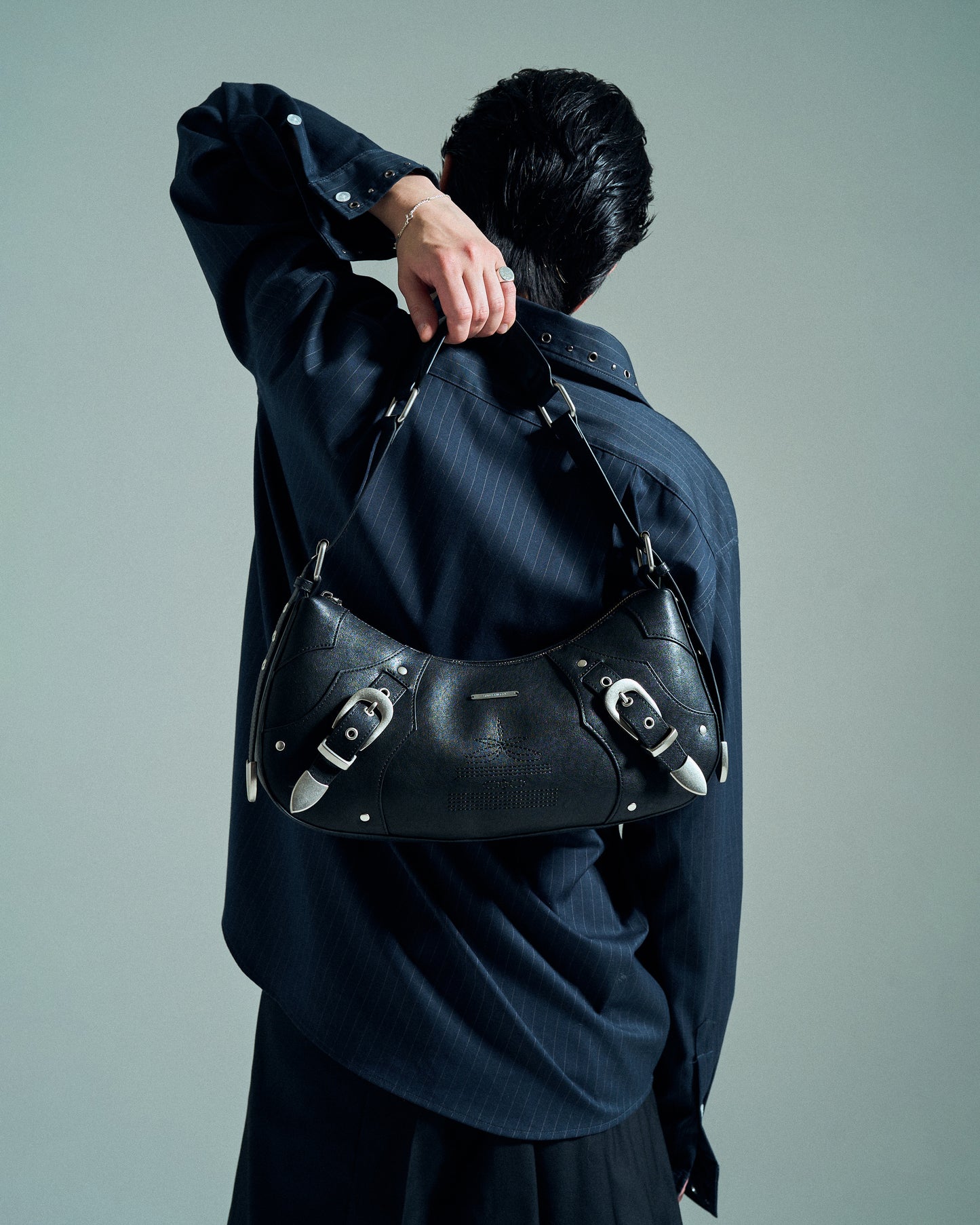 FAUX LEATHER BELT BUCKLE WESTERN BAG