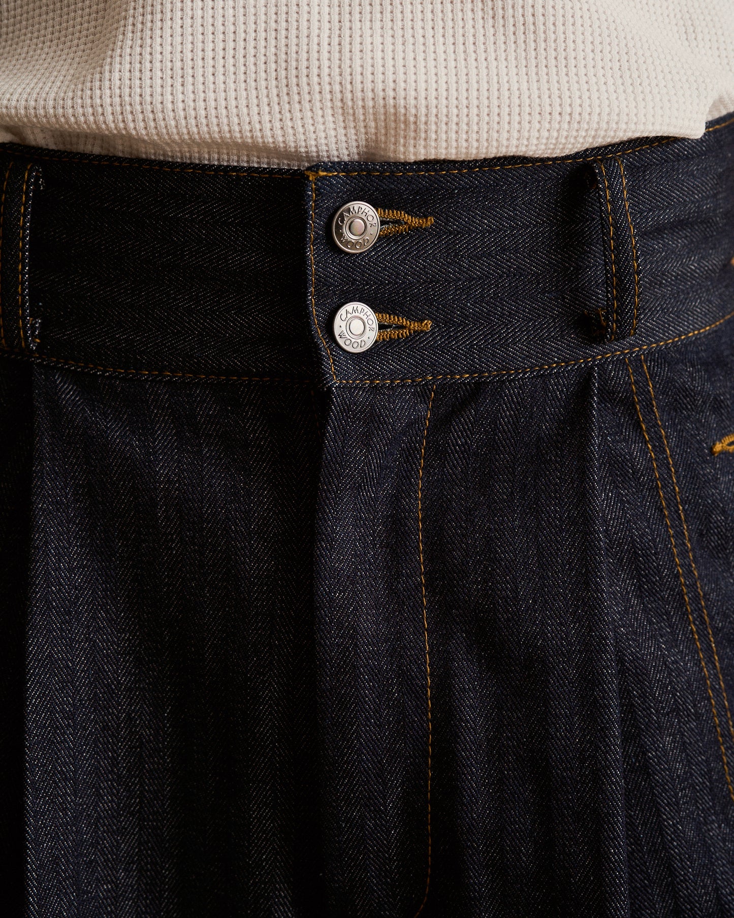 LACEUP SAILOR HERRINGBONE DENIM
