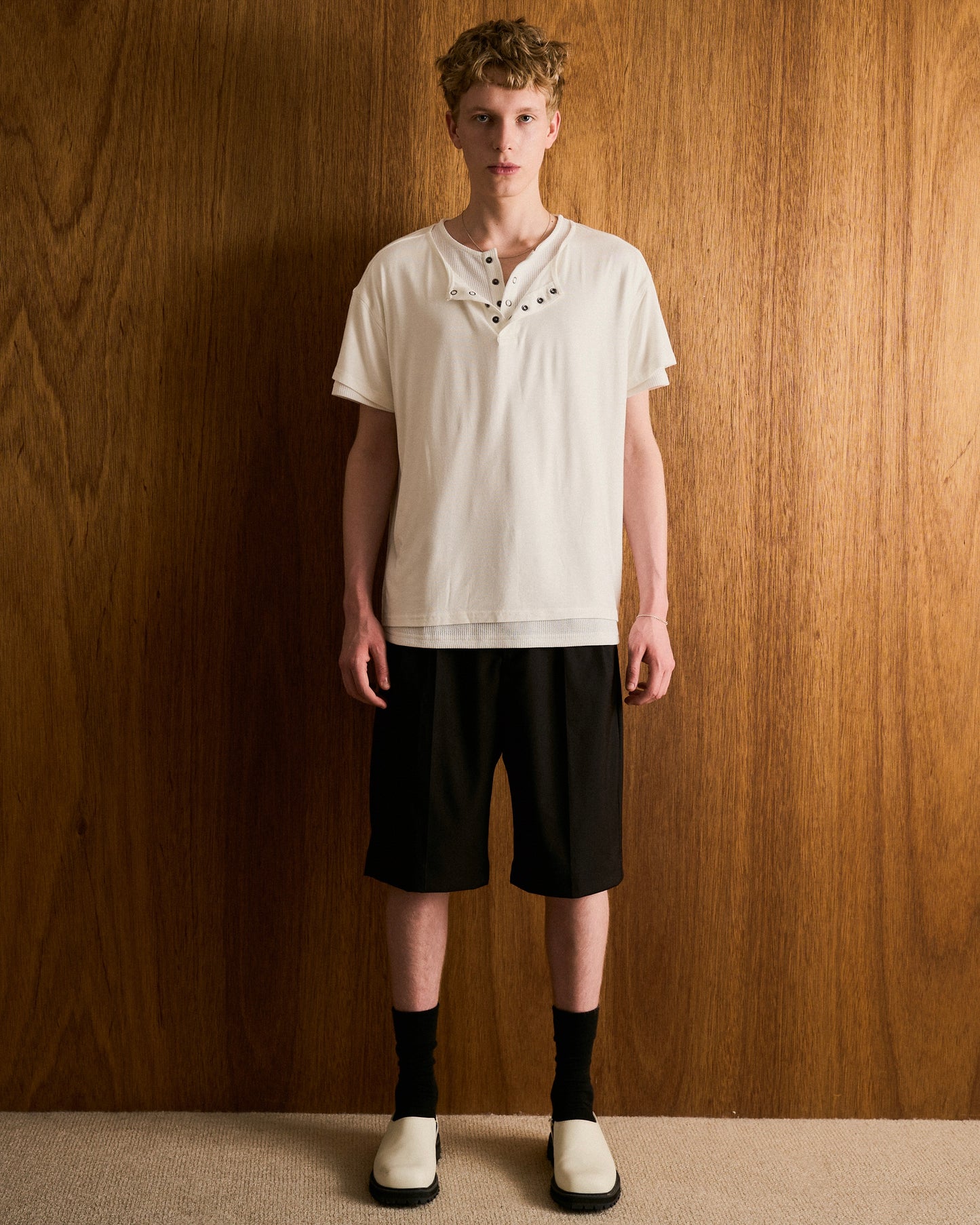 2PIECE HENELY-NECK H/S TEE