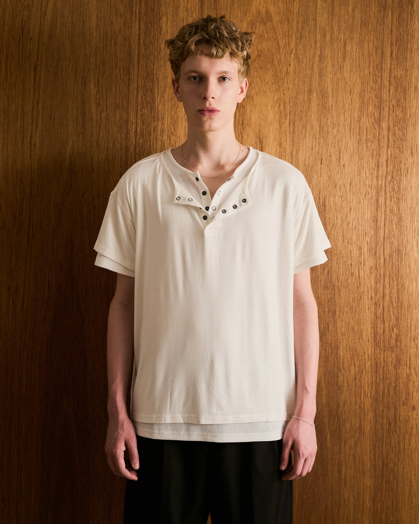 2PIECE HENELY-NECK H/S TEE