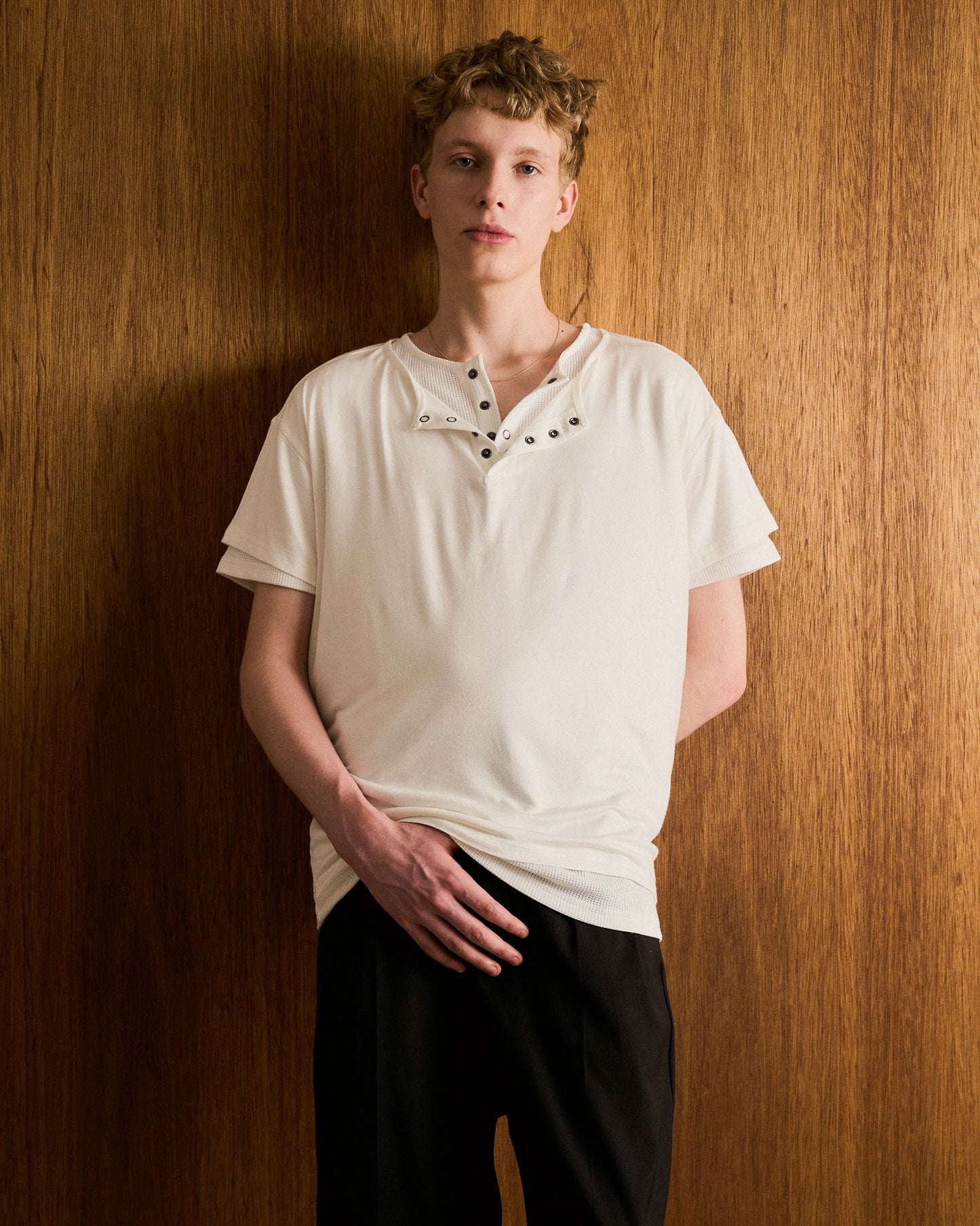2PIECE HENELY-NECK H/S TEE