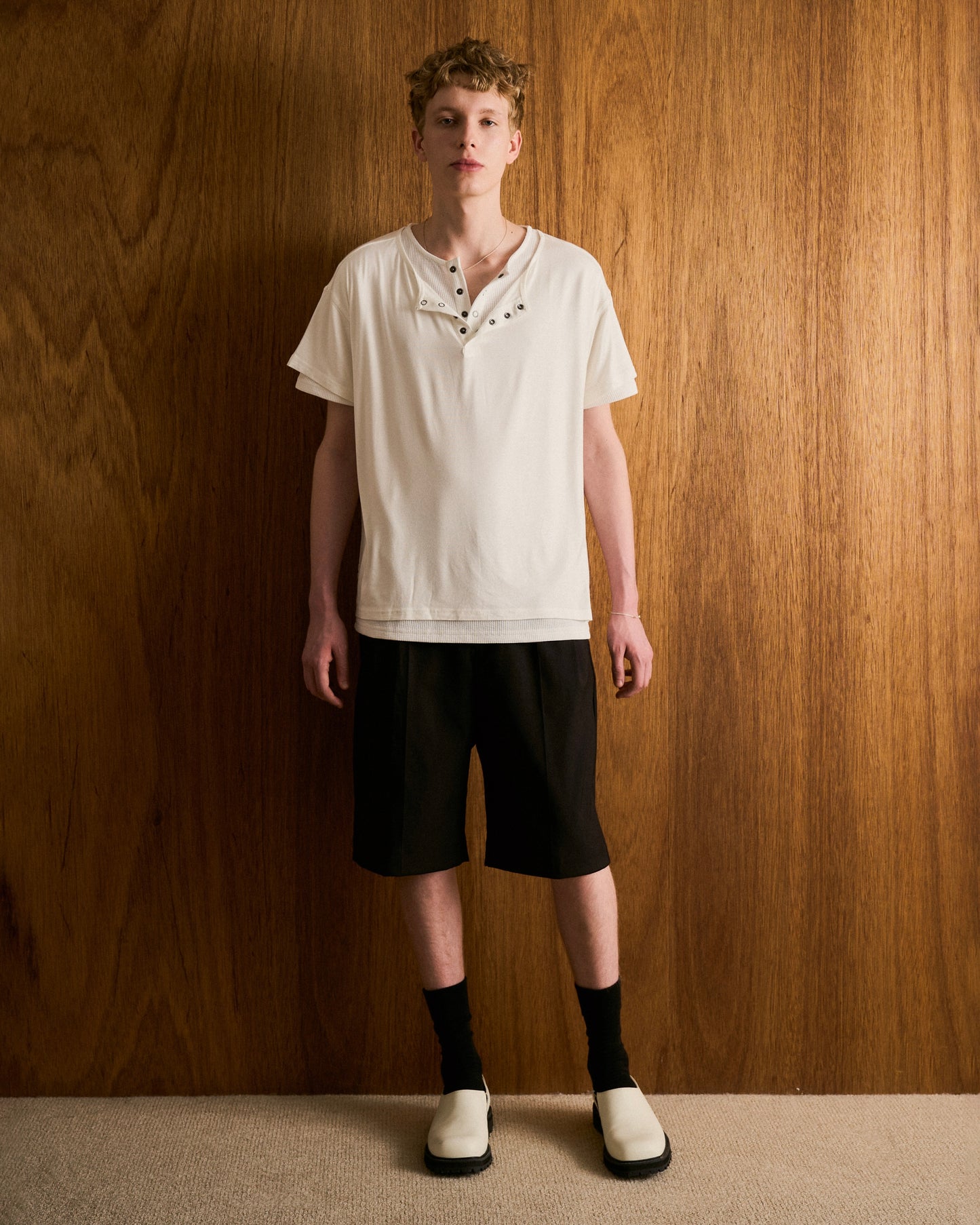 2PIECE HENELY-NECK H/S TEE