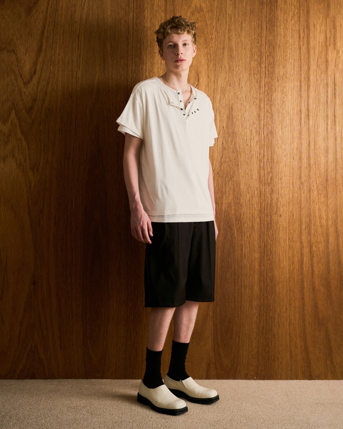 2PIECE HENELY-NECK H/S TEE