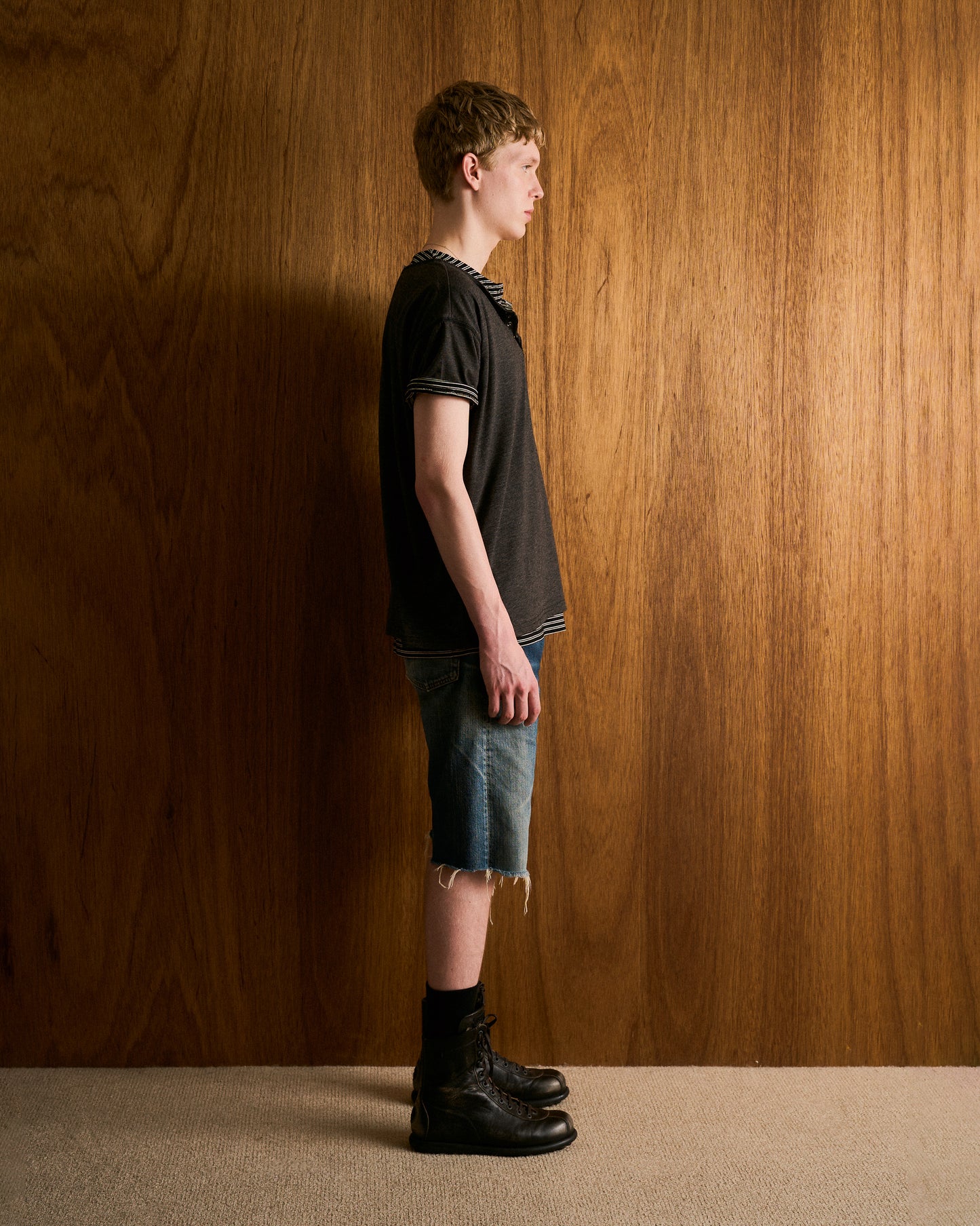2PIECE HENELY-NECK H/S TEE
