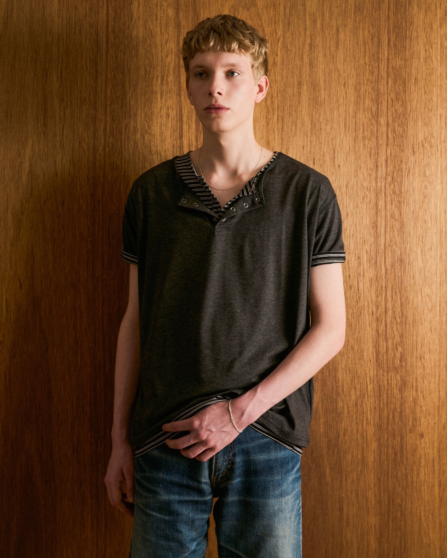 2PIECE HENELY-NECK H/S TEE