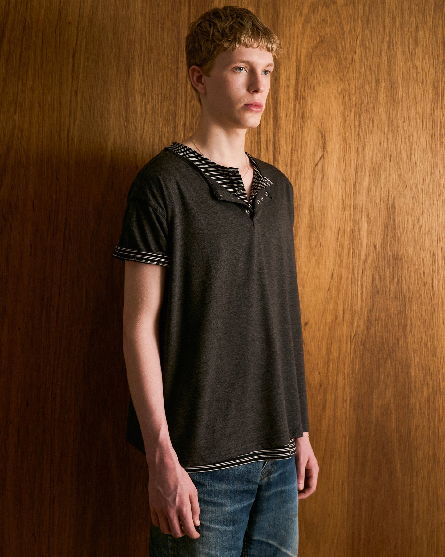 2PIECE HENELY-NECK H/S TEE