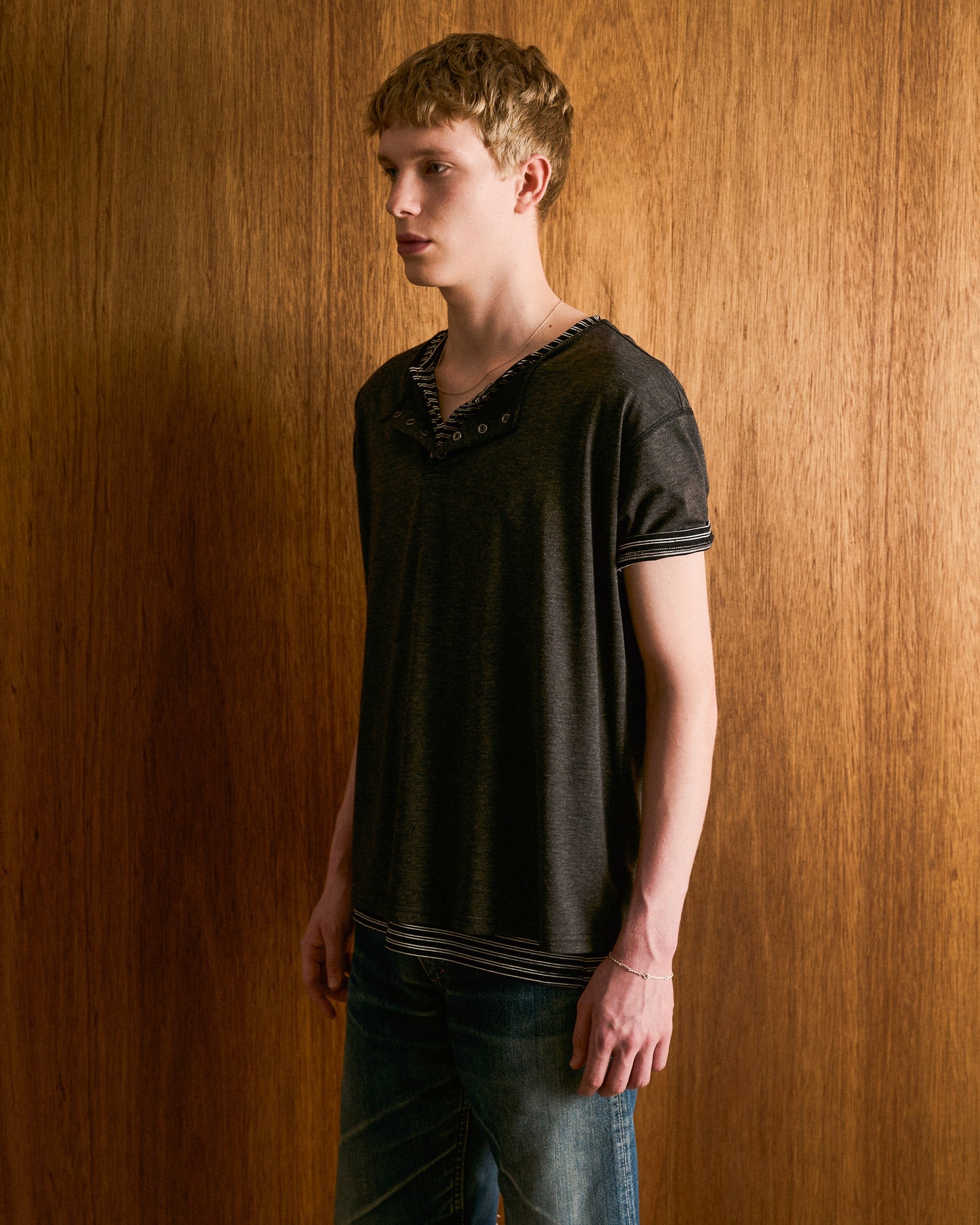 2PIECE HENELY-NECK H/S TEE