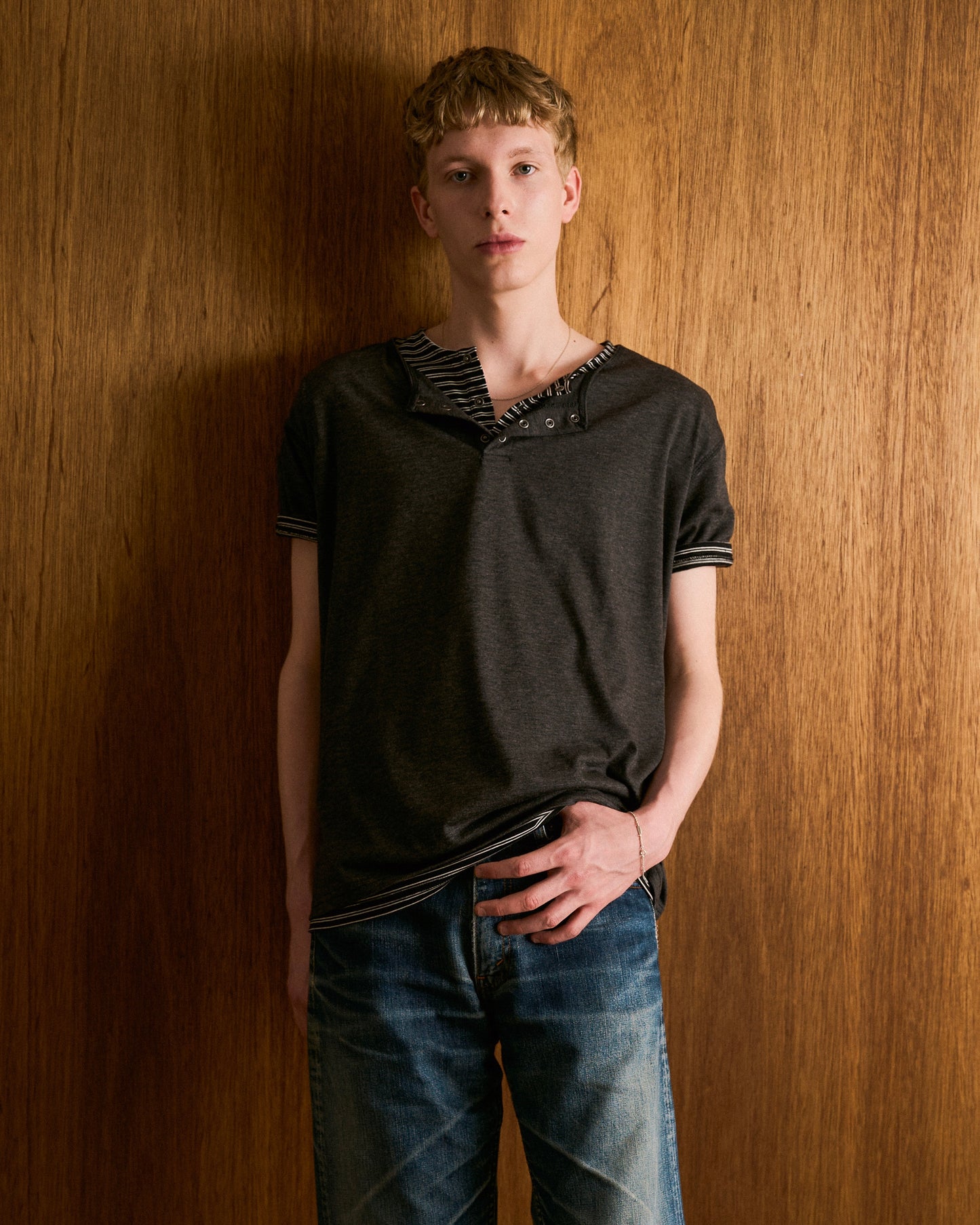 2PIECE HENELY-NECK H/S TEE