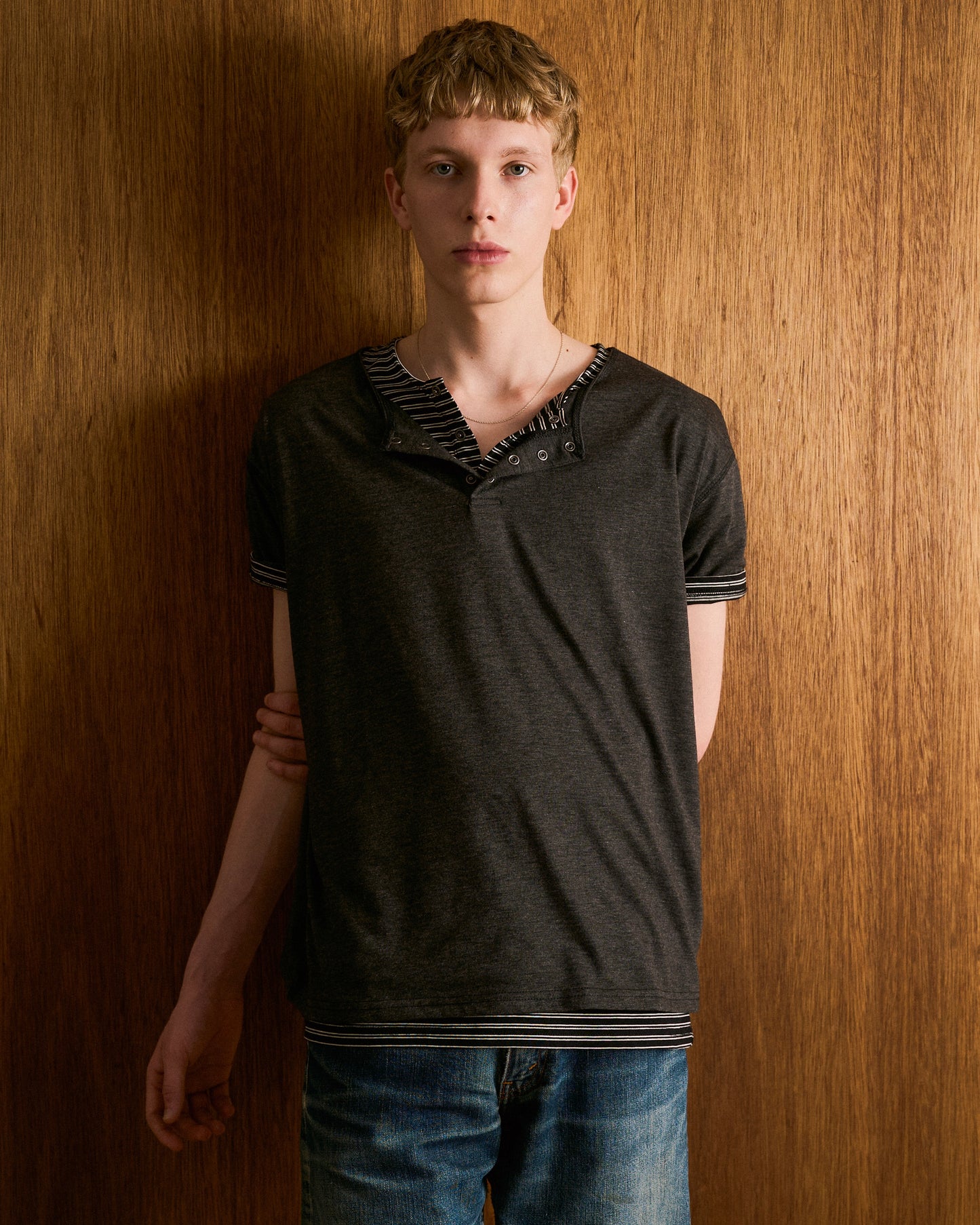2PIECE HENELY-NECK H/S TEE