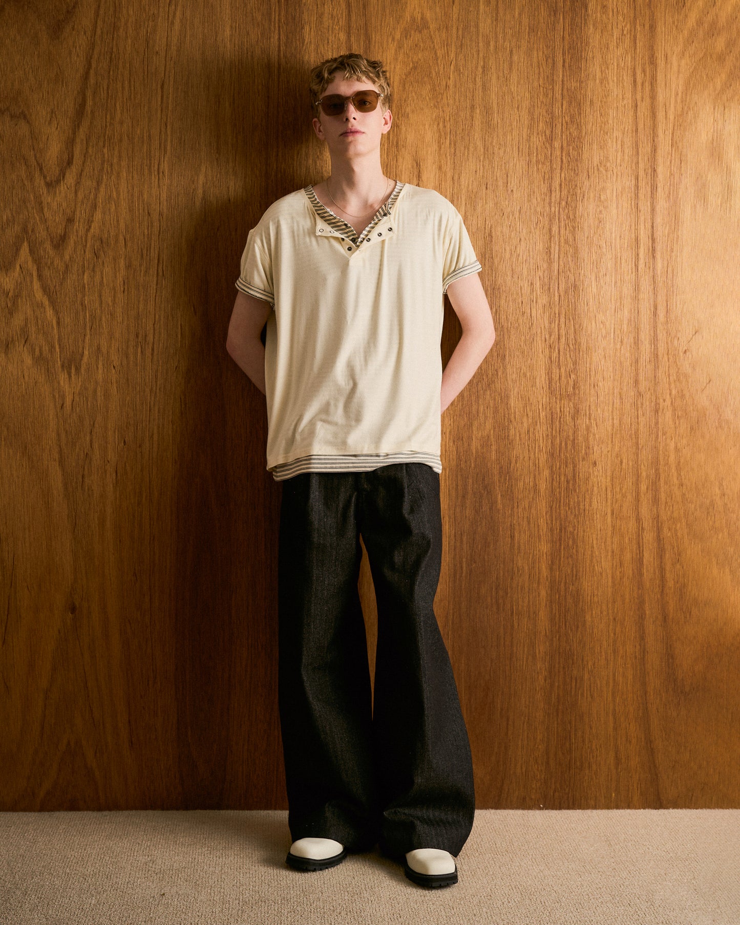 2PIECE HENELY-NECK H/S TEE
