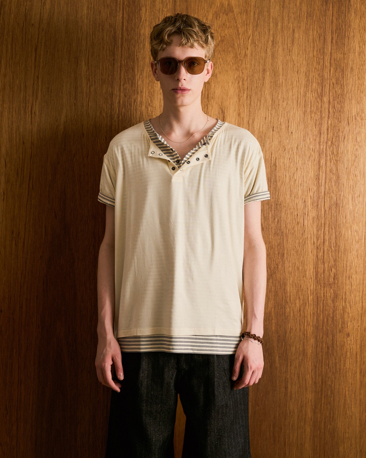 2PIECE HENELY-NECK H/S TEE