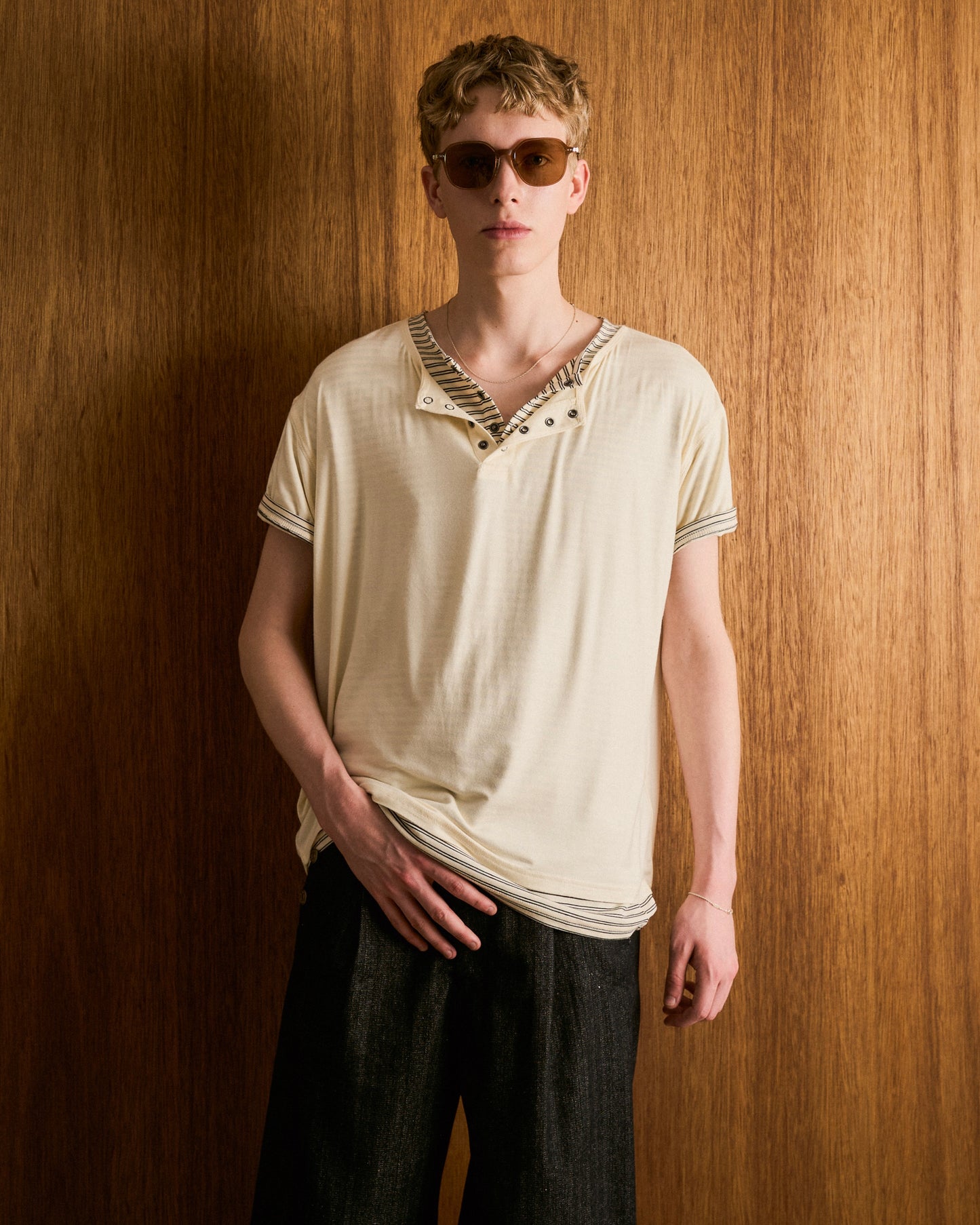 2PIECE HENELY-NECK H/S TEE