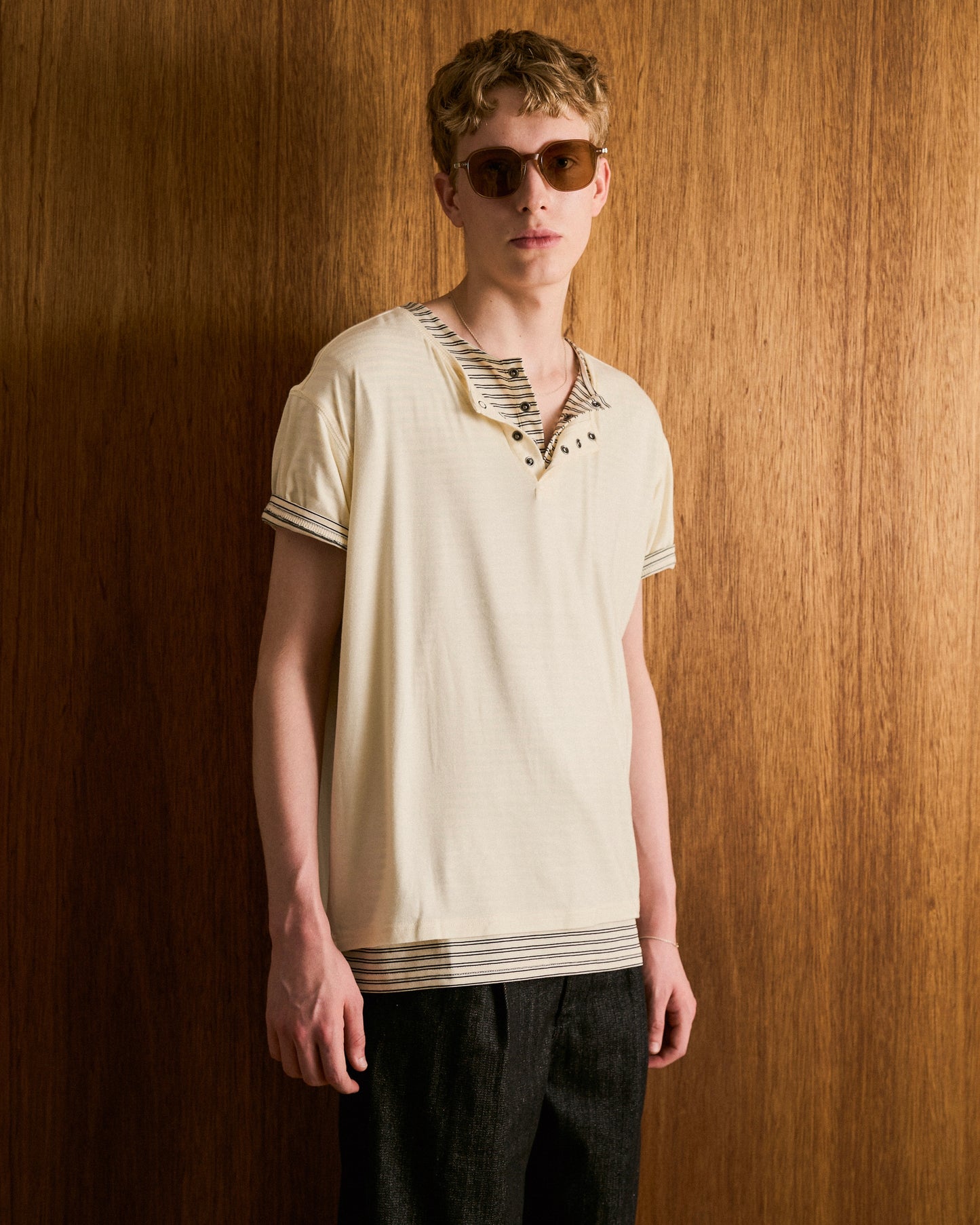 2PIECE HENELY-NECK H/S TEE