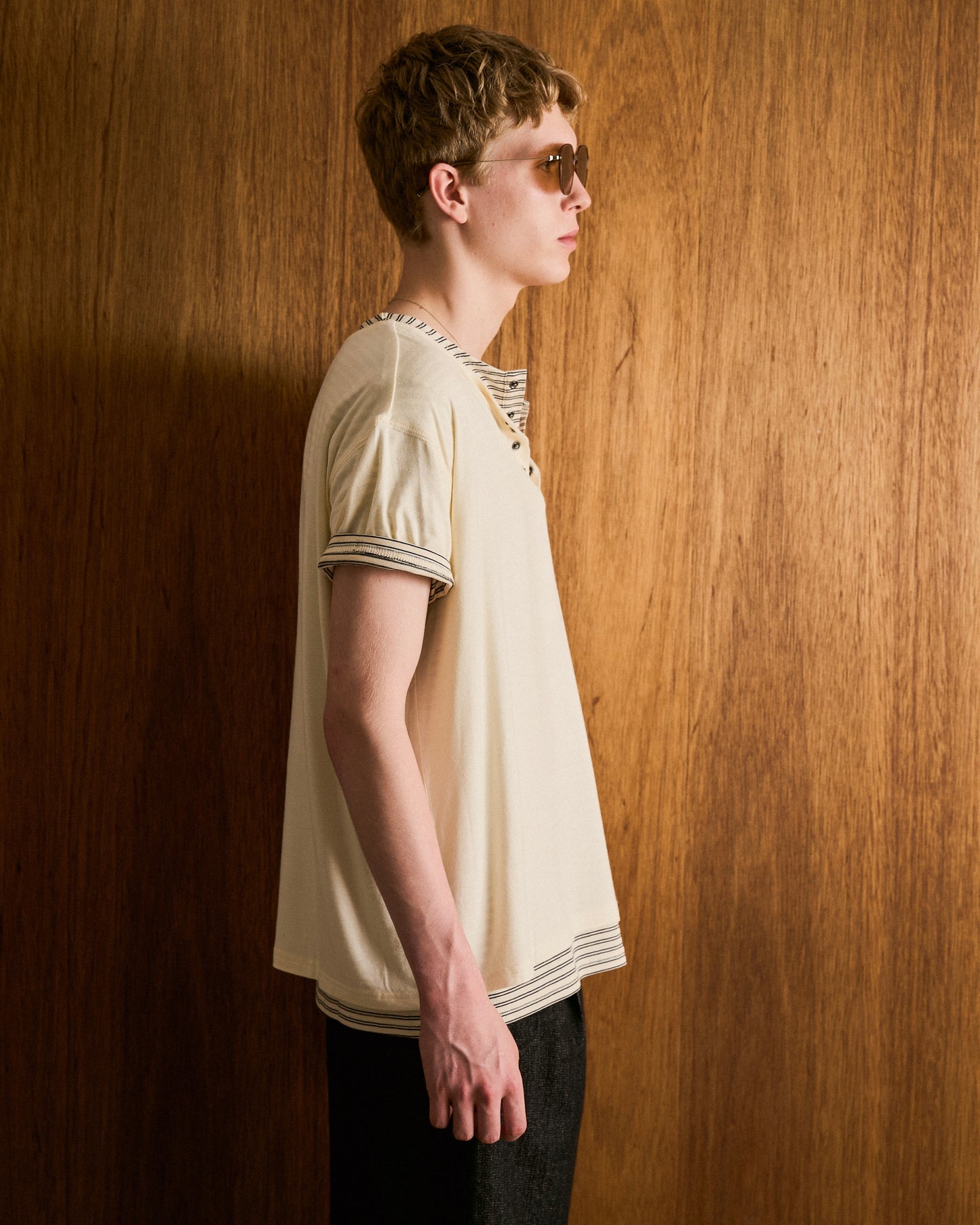 2PIECE HENELY-NECK H/S TEE
