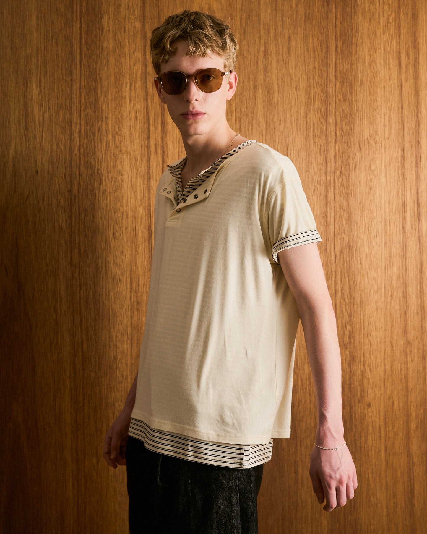 2PIECE HENELY-NECK H/S TEE