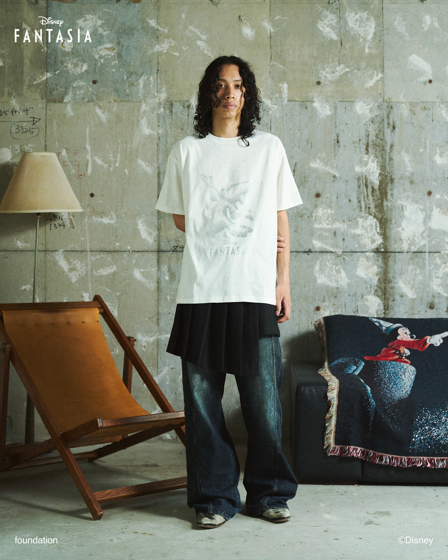 DISNEY / FANTASIA / GLITTER GRAPHIC TEE