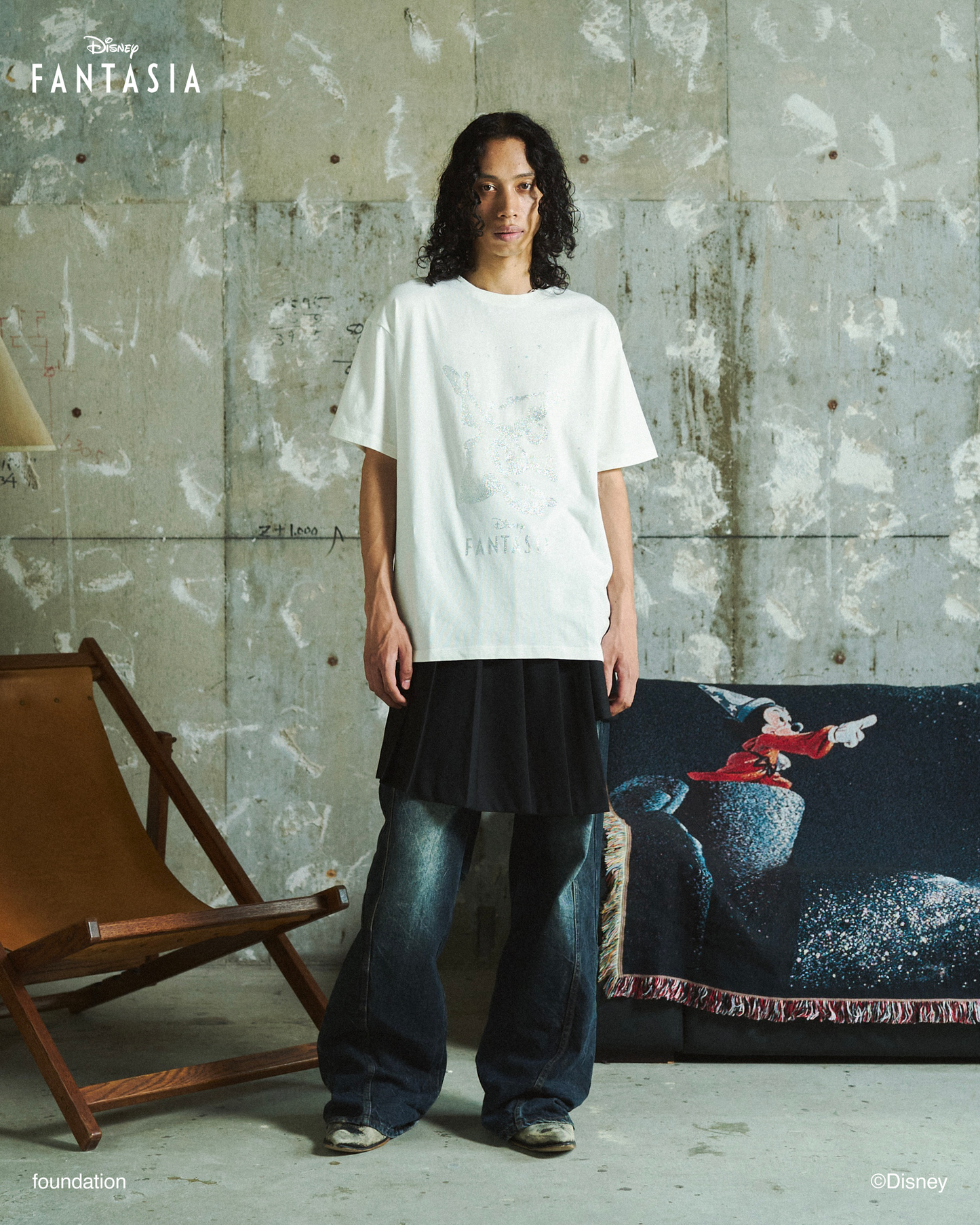 DISNEY / FANTASIA / GLITTER GRAPHIC TEE