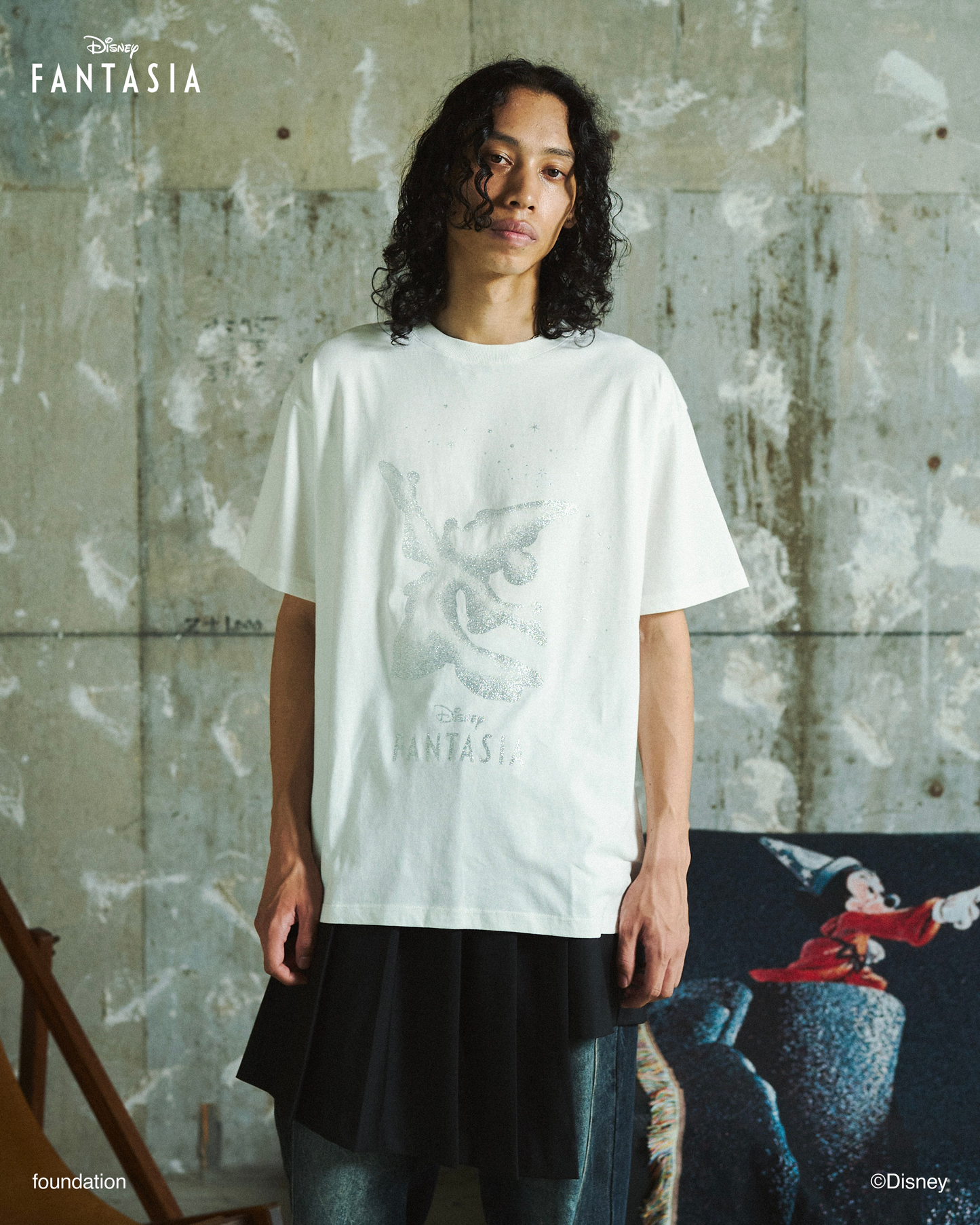 DISNEY / FANTASIA / GLITTER GRAPHIC TEE