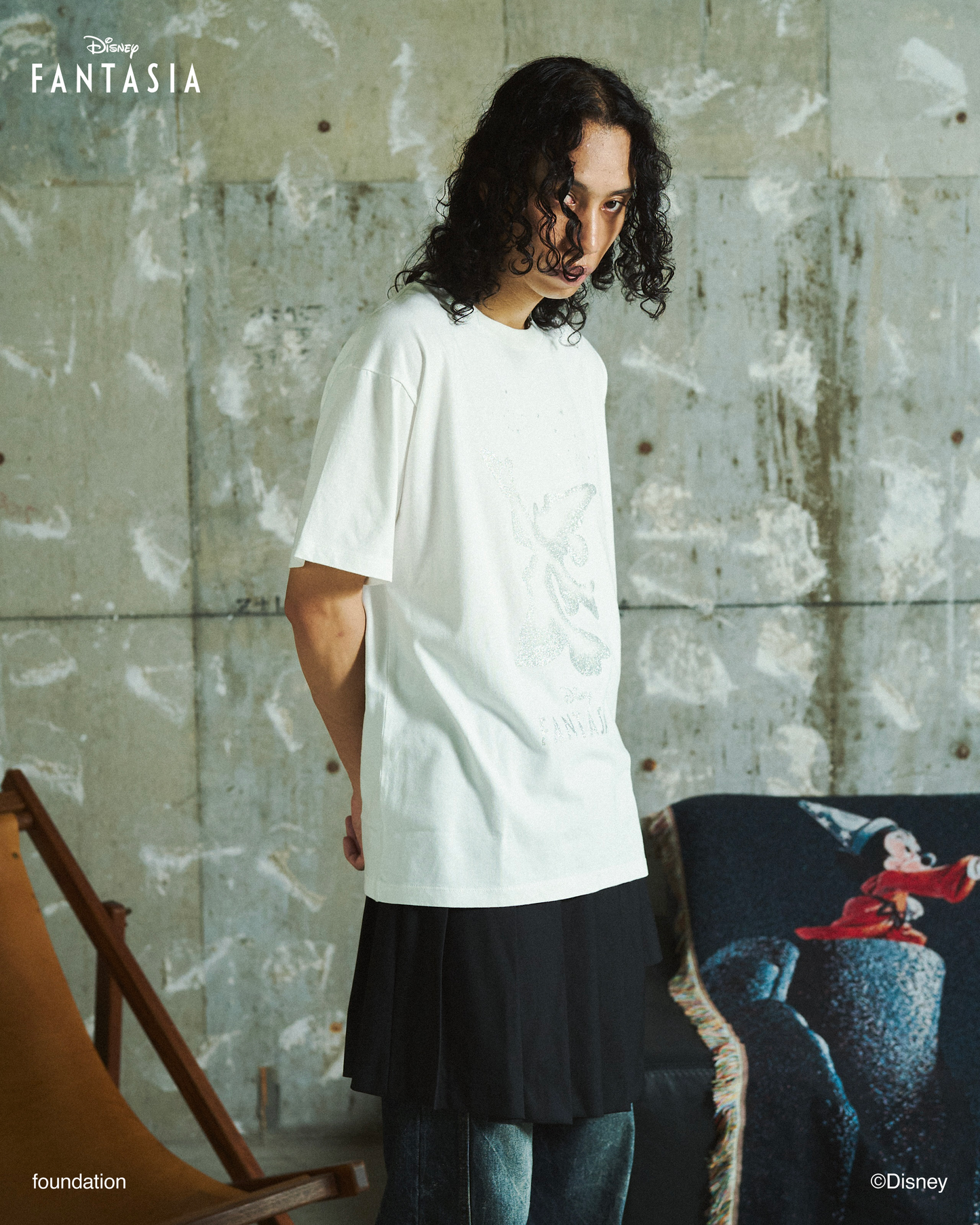 DISNEY / FANTASIA / GLITTER GRAPHIC TEE