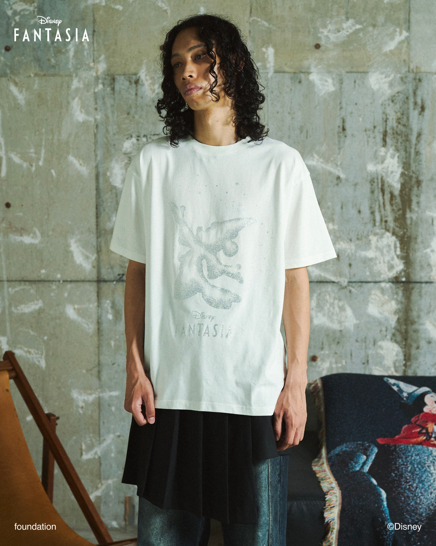 DISNEY / FANTASIA / GLITTER GRAPHIC TEE