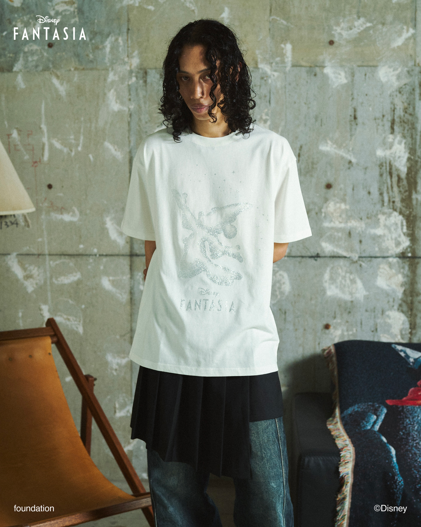 DISNEY / FANTASIA / GLITTER GRAPHIC TEE