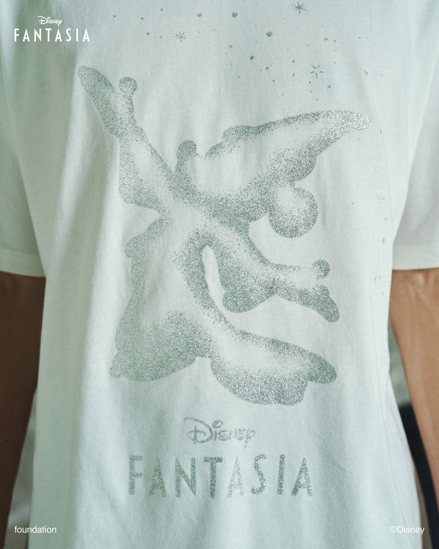 DISNEY / FANTASIA / GLITTER GRAPHIC TEE