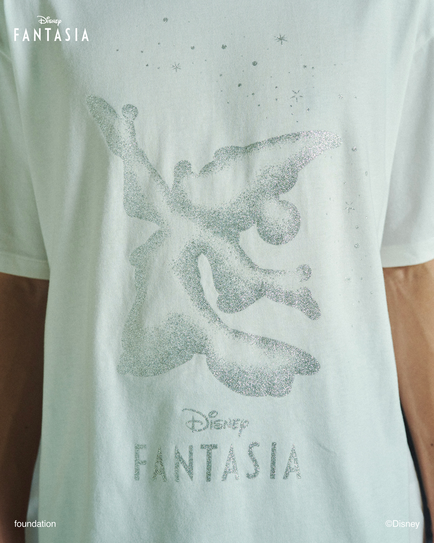 DISNEY / FANTASIA / GLITTER GRAPHIC TEE