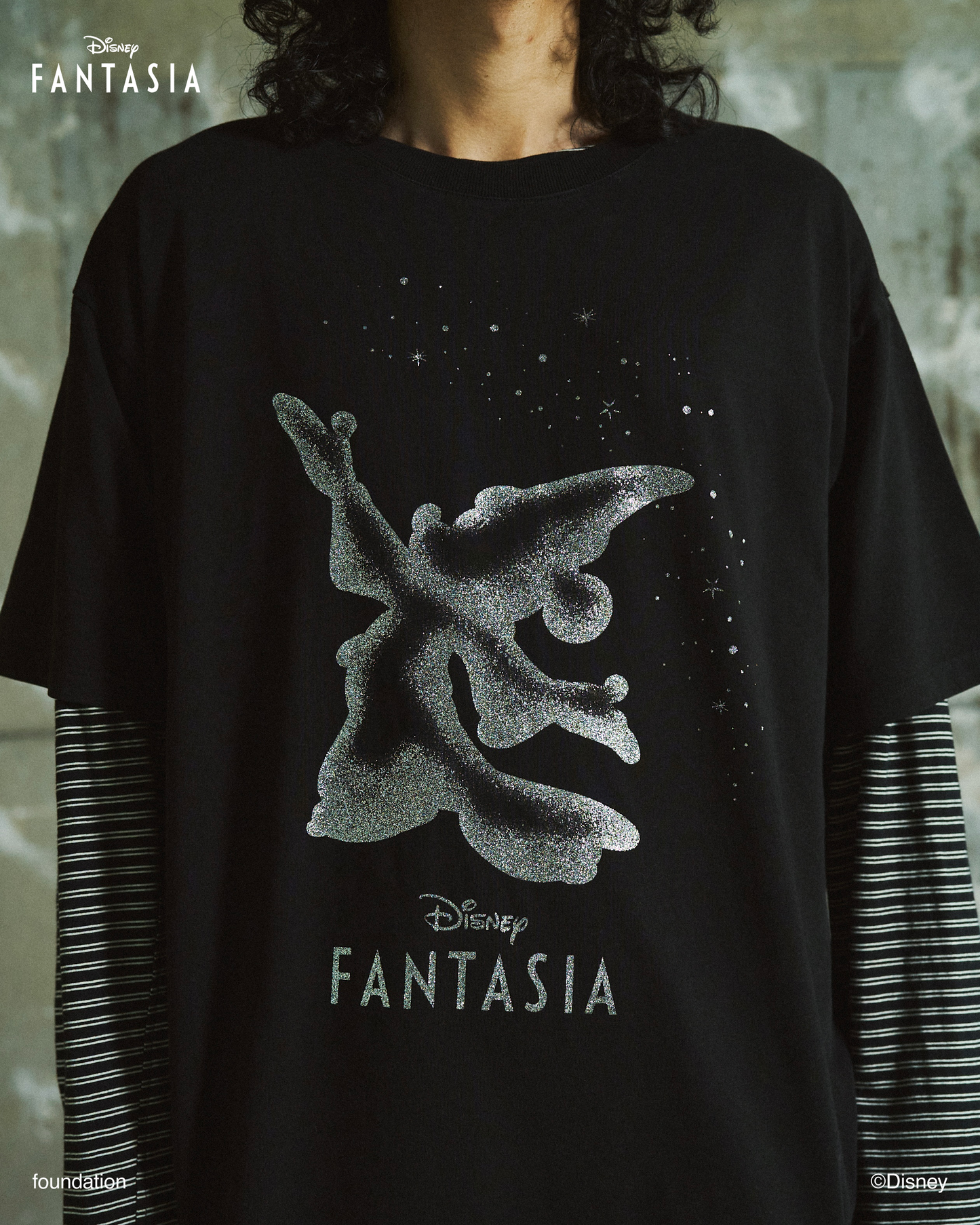 DISNEY / FANTASIA / GLITTER GRAPHIC TEE