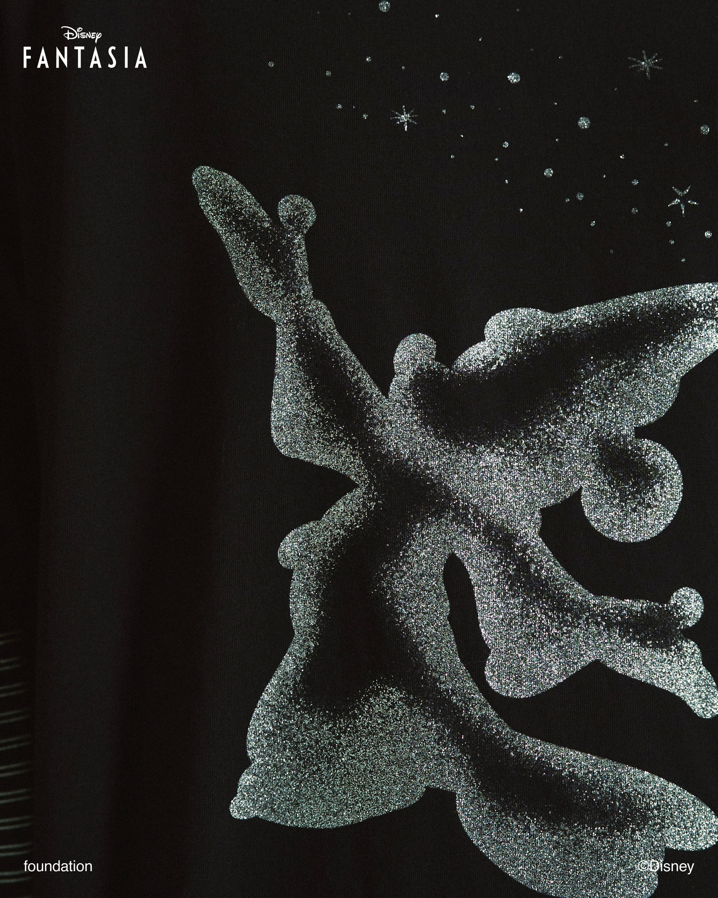 DISNEY / FANTASIA / GLITTER GRAPHIC TEE