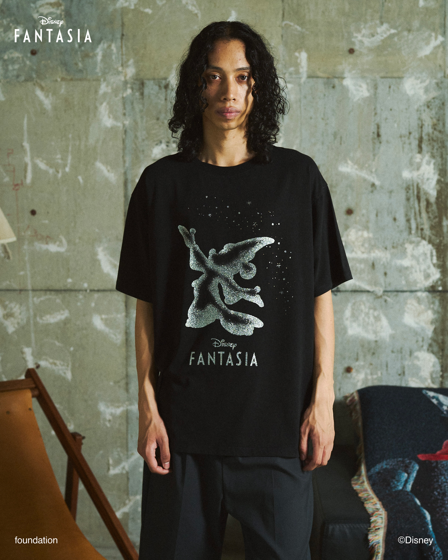 DISNEY / FANTASIA / GLITTER GRAPHIC TEE