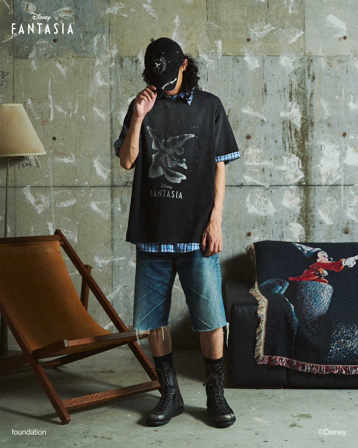 DISNEY / FANTASIA / GLITTER GRAPHIC TEE