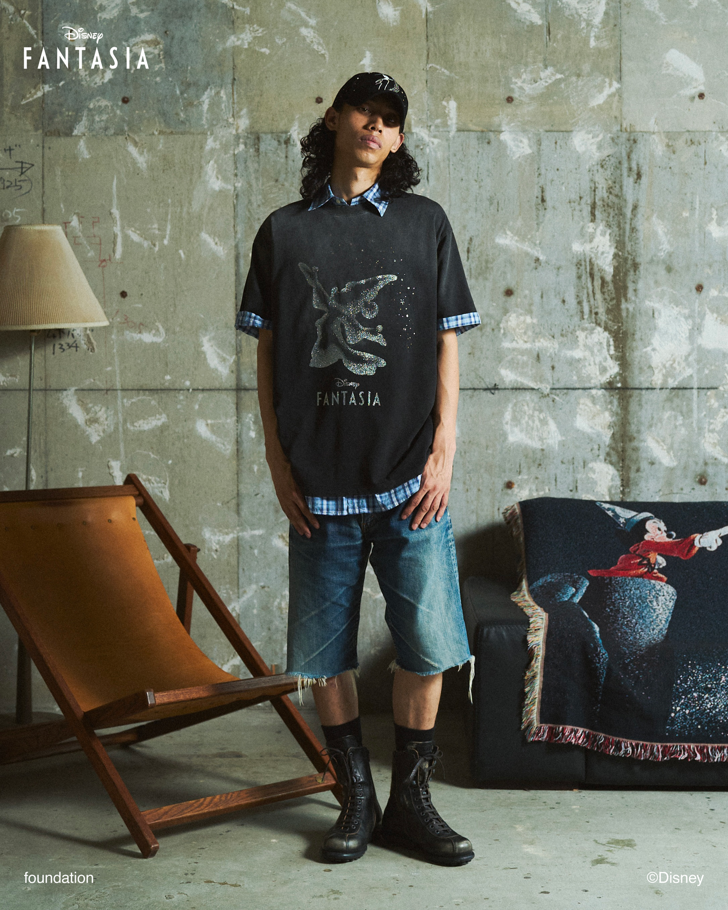 DISNEY / FANTASIA / GLITTER GRAPHIC TEE