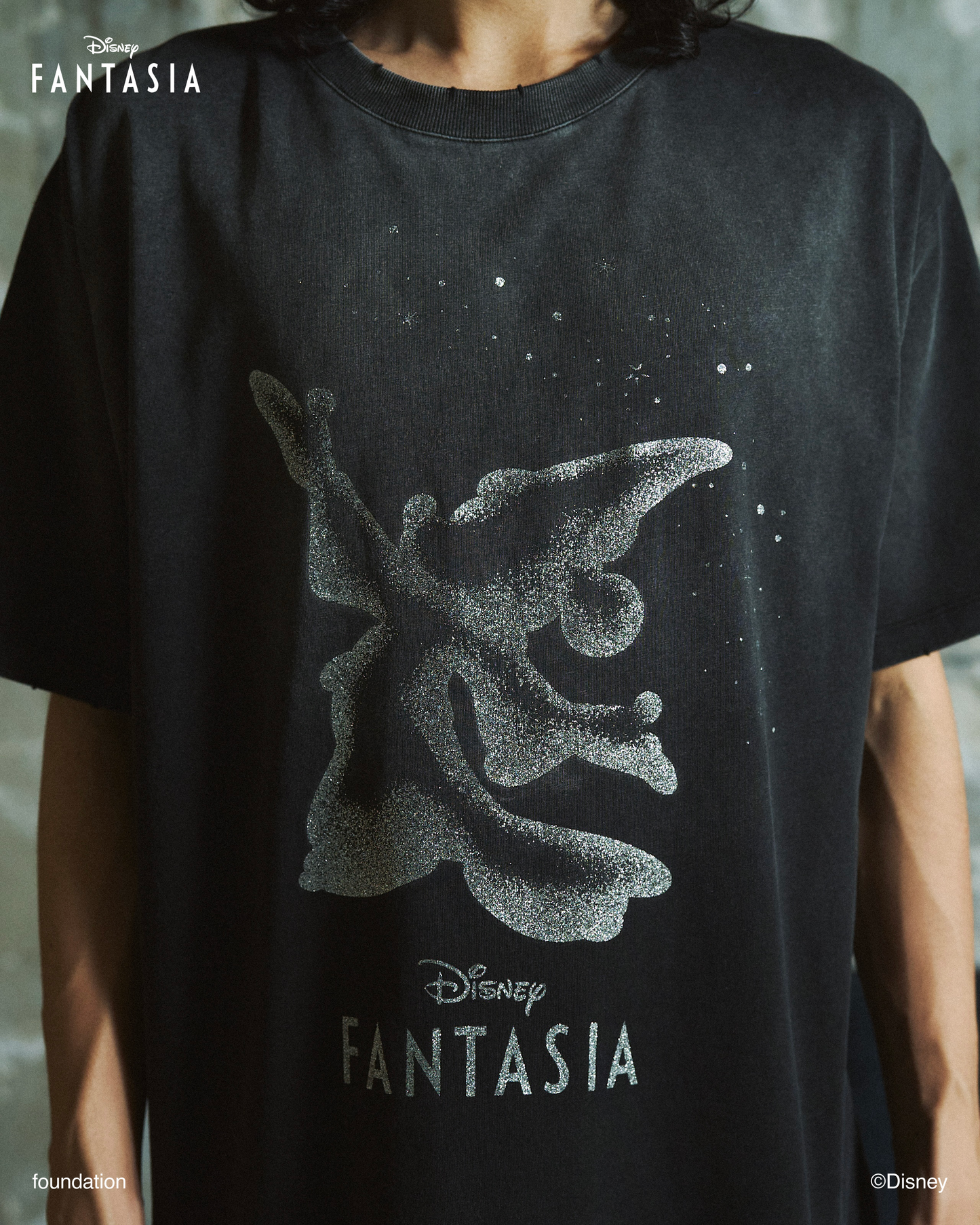 DISNEY / FANTASIA / GLITTER GRAPHIC TEE