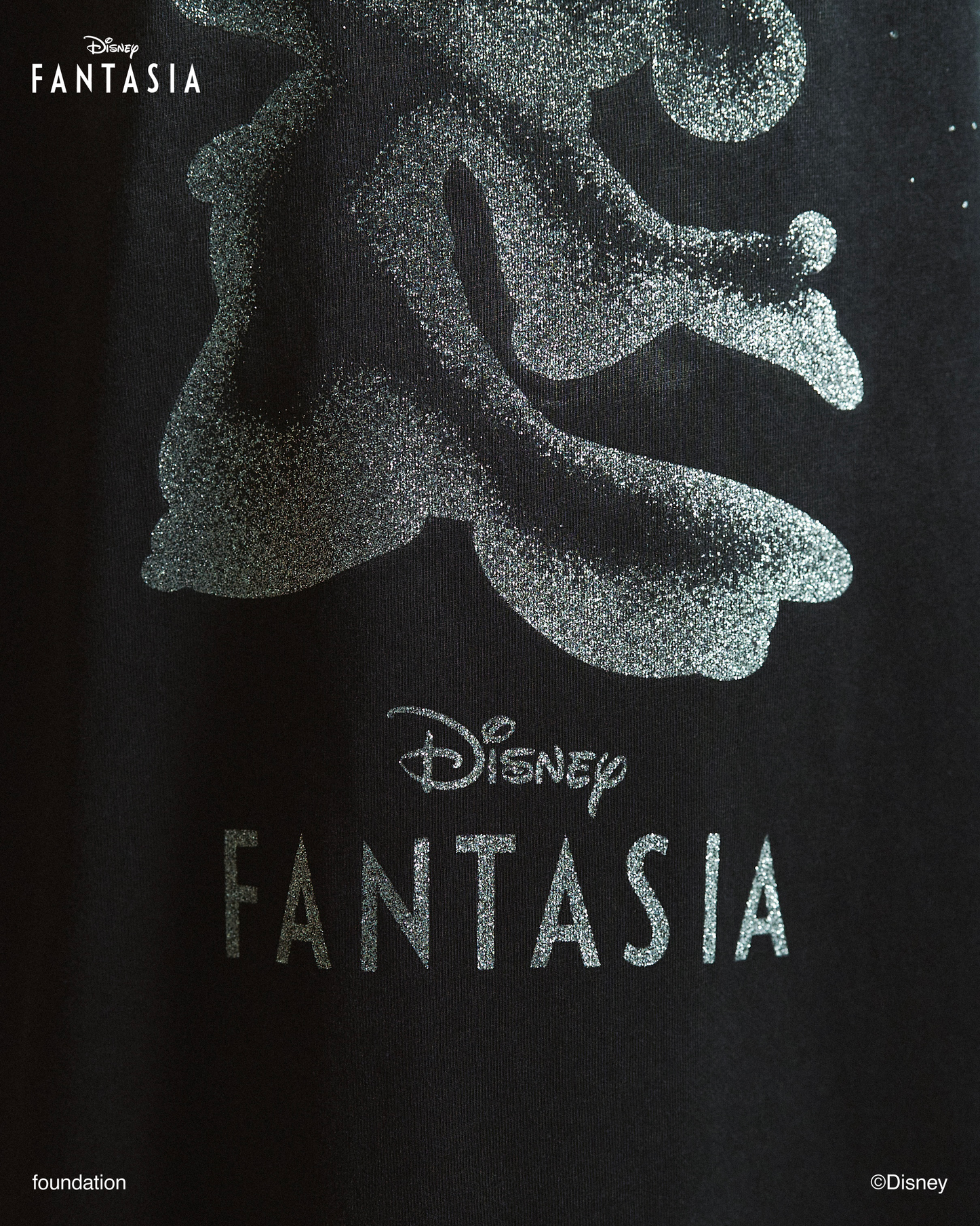 DISNEY / FANTASIA / GLITTER GRAPHIC TEE