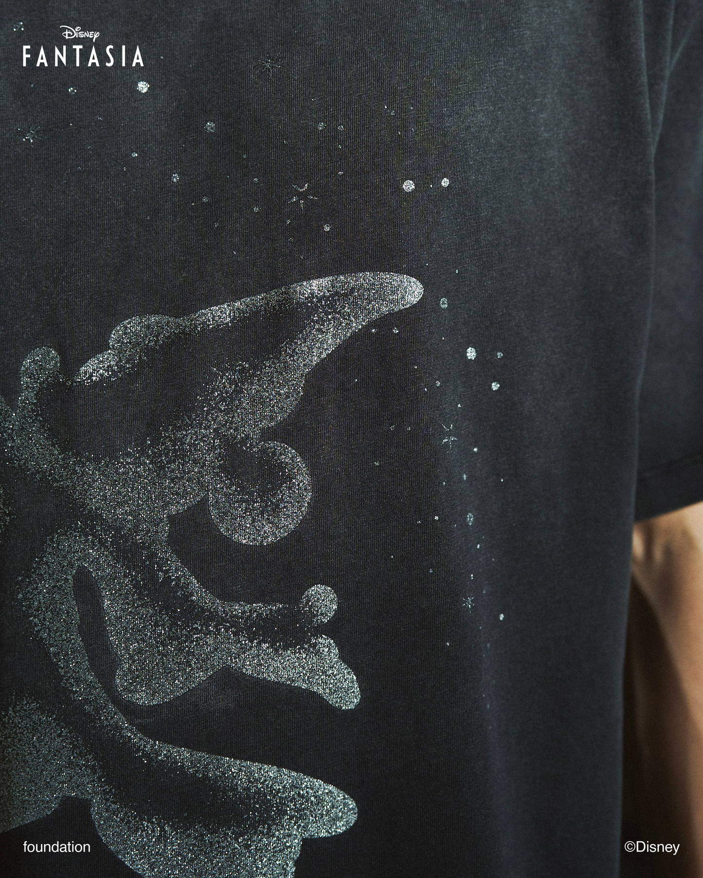 DISNEY / FANTASIA / GLITTER GRAPHIC TEE