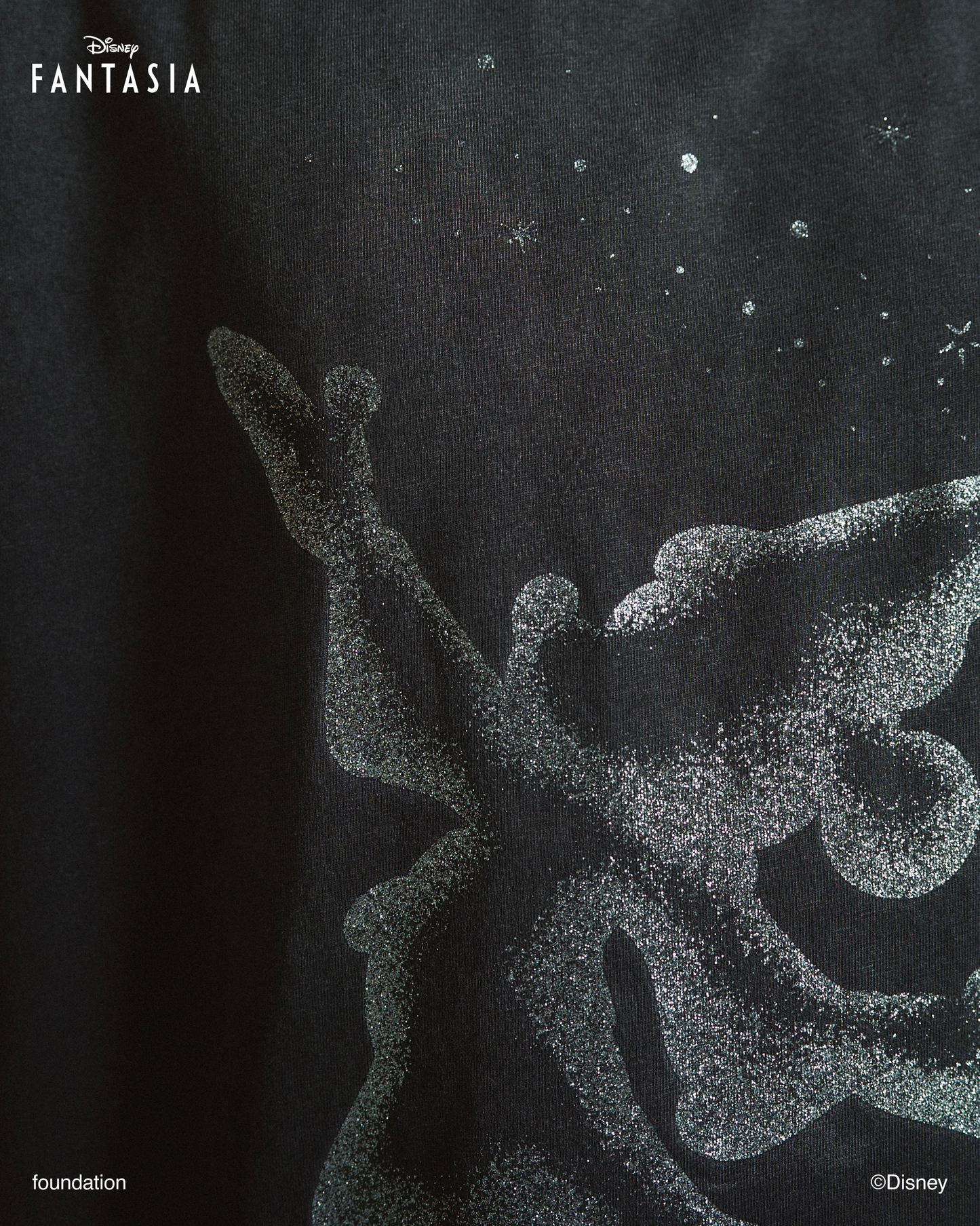 DISNEY / FANTASIA / GLITTER GRAPHIC TEE