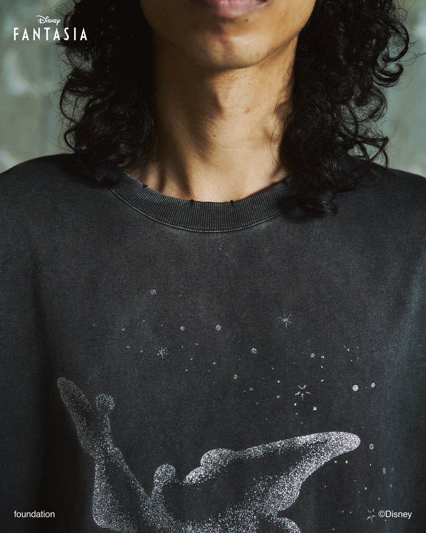 DISNEY / FANTASIA / GLITTER GRAPHIC TEE