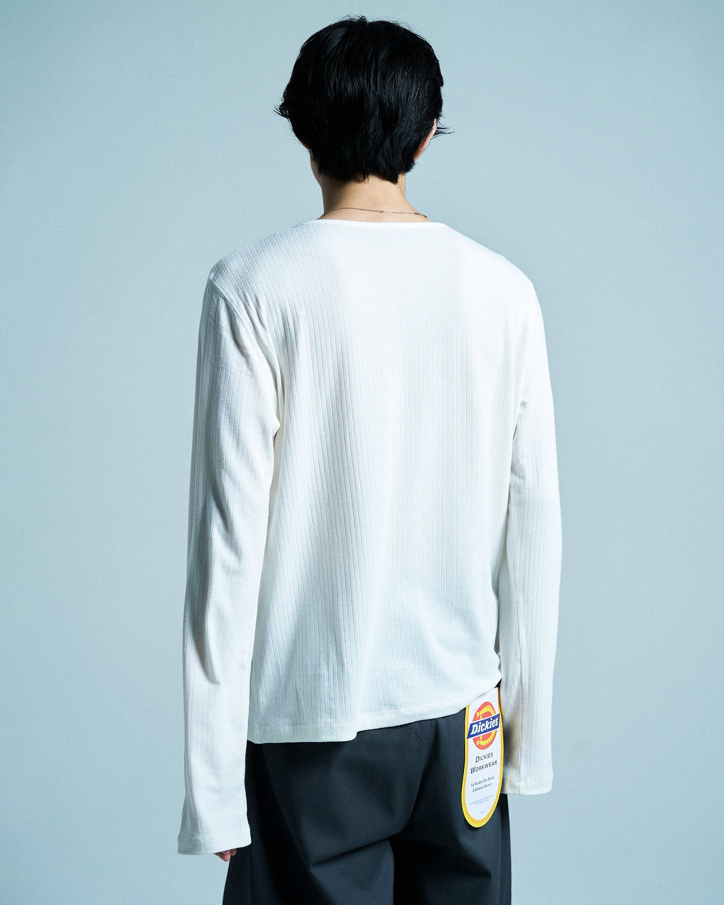 RIB HENLEY NECK L/S TEE