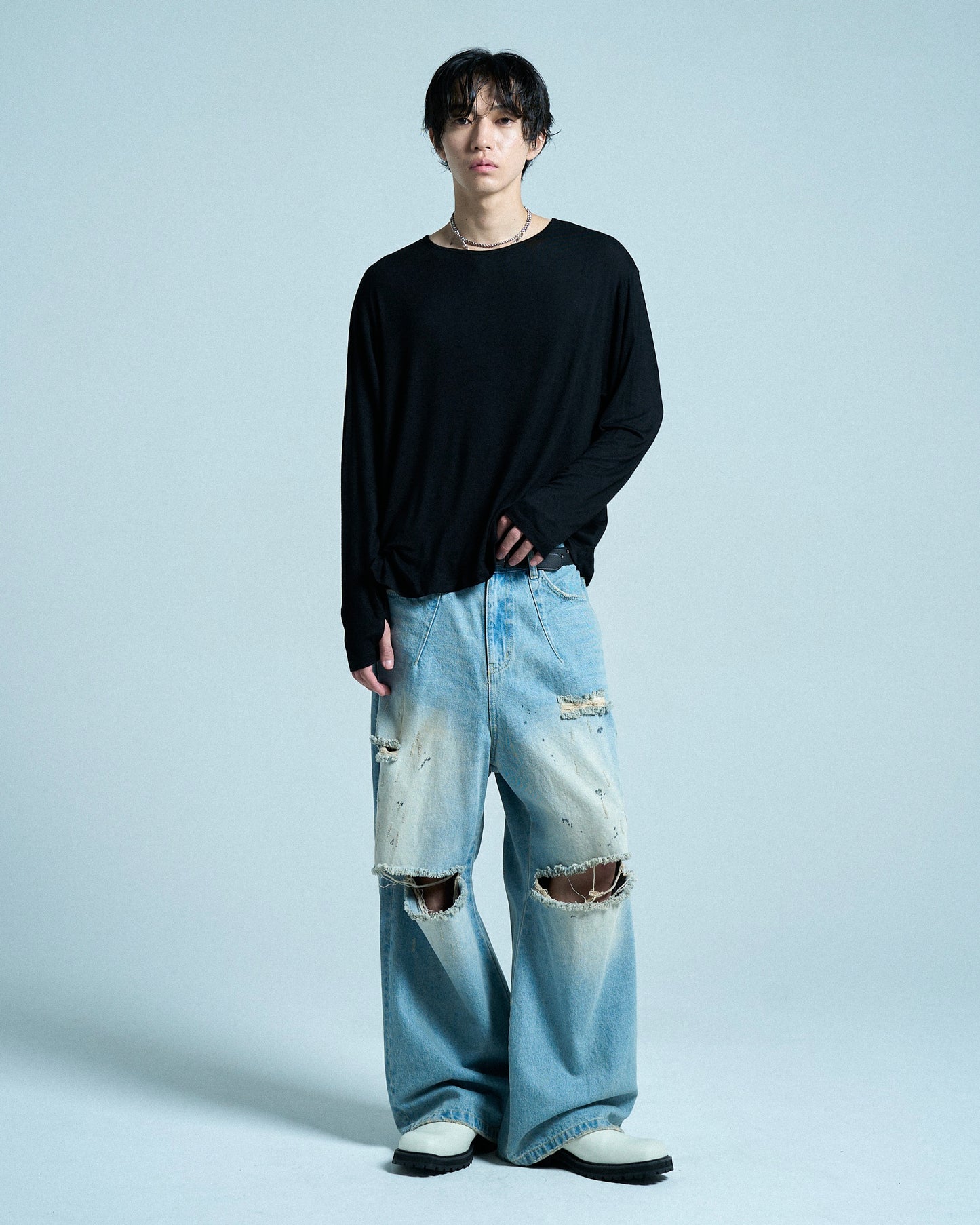 SHEER LONG SLEEVE TOPS