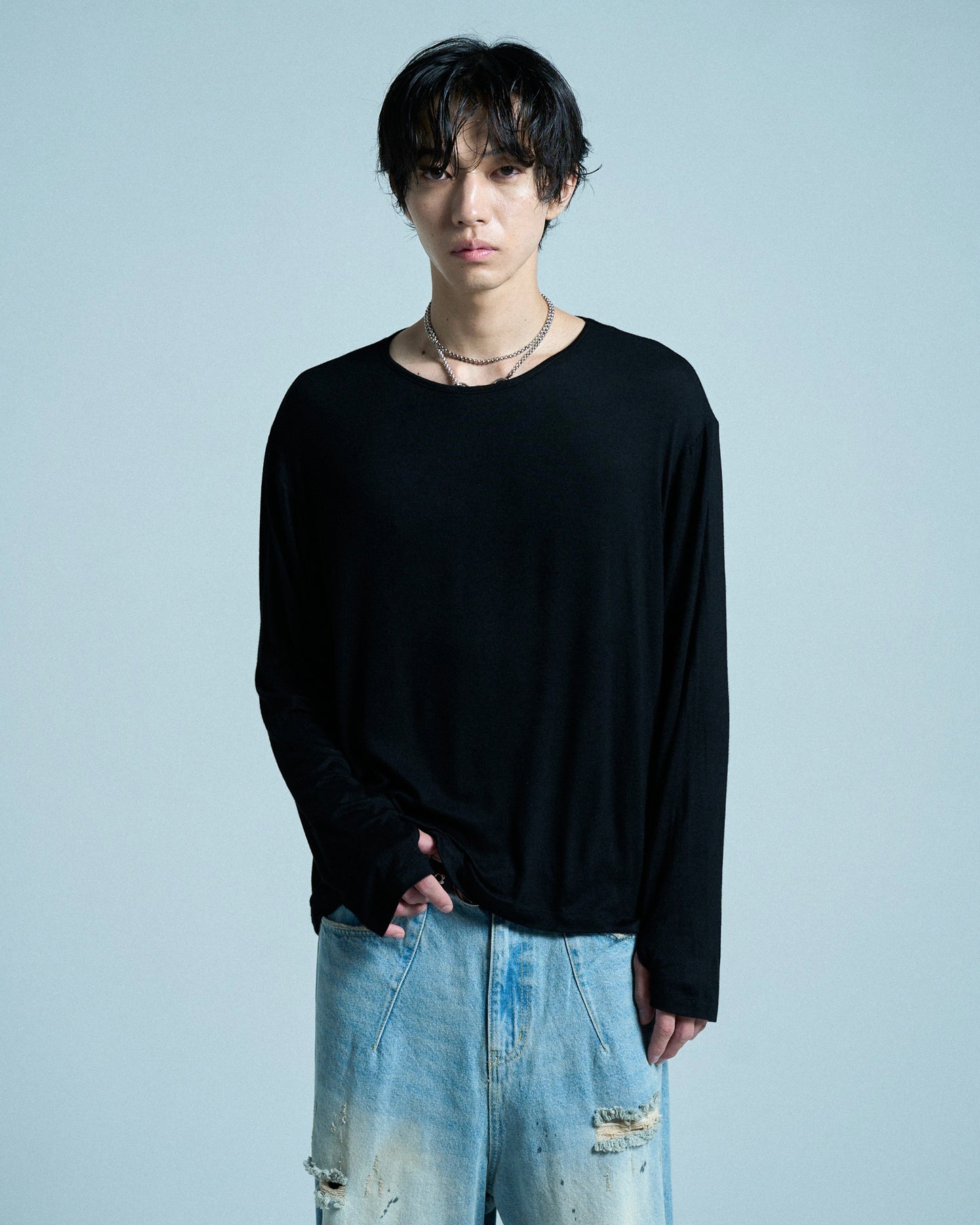 SHEER LONG SLEEVE TOPS