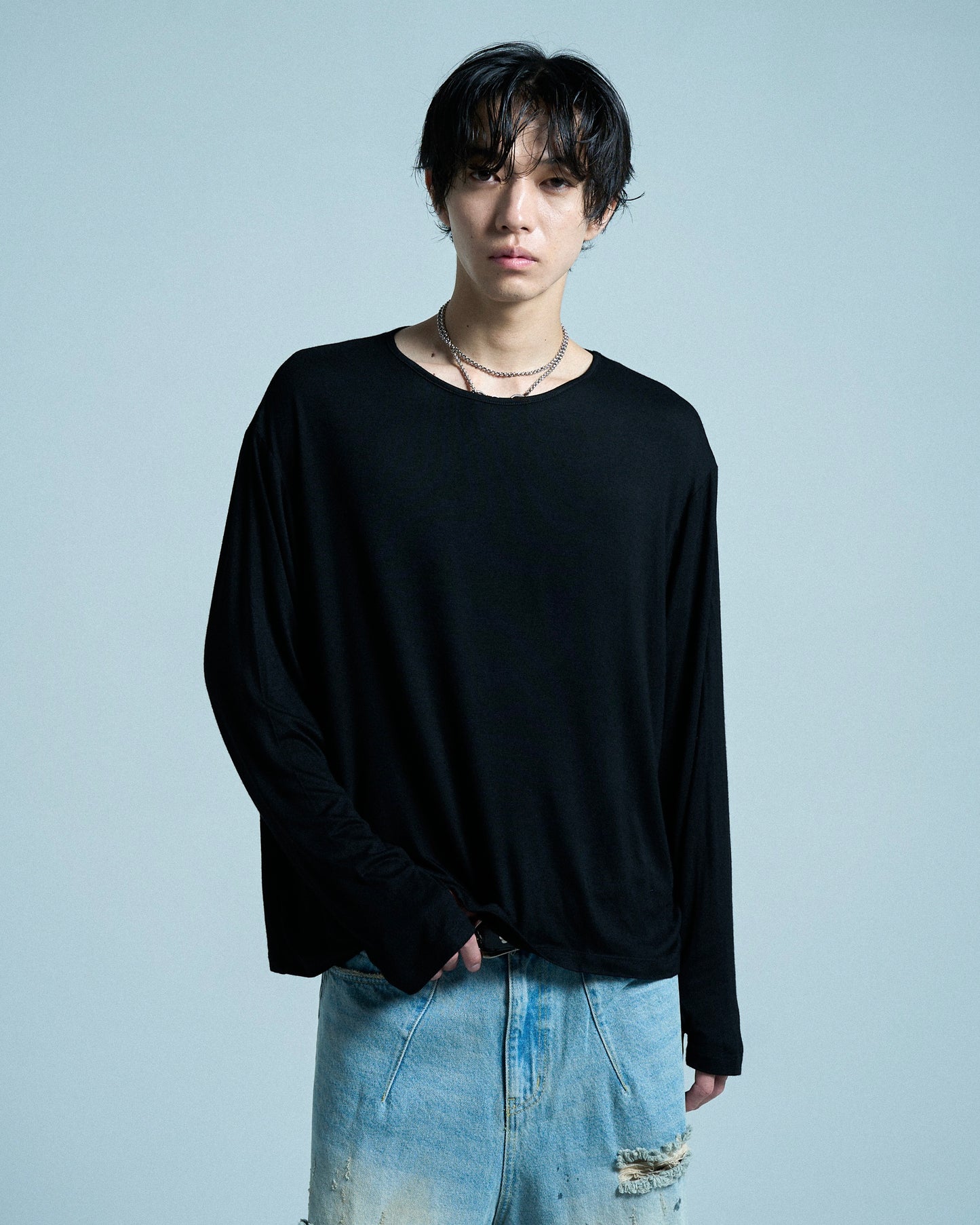SHEER LONG SLEEVE TOPS