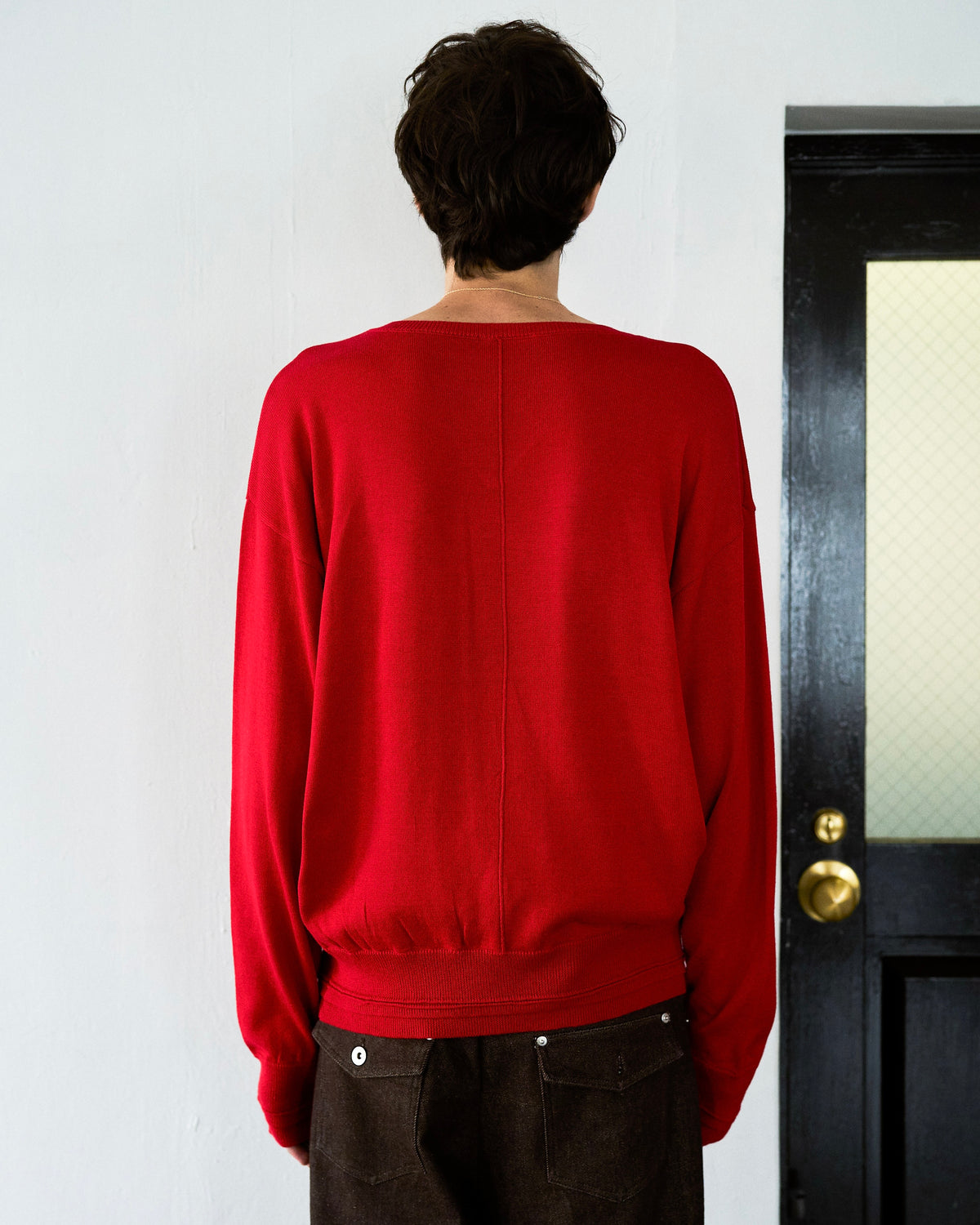 DOUBLE LAYERED V-NECK SWEATER