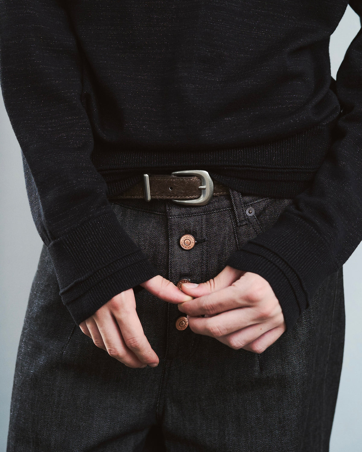 DOUBLE LAYERED V-NECK SWEATER