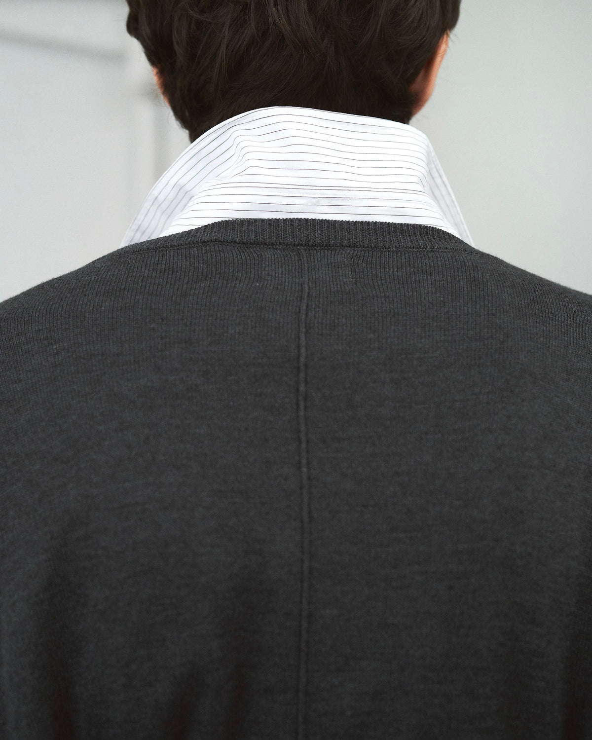 DOUBLE LAYERED V-NECK SWEATER