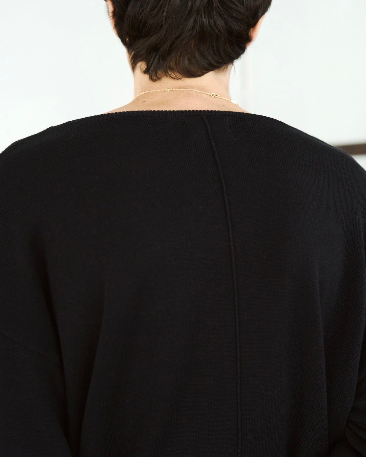 DOUBLE LAYERED V-NECK SWEATER