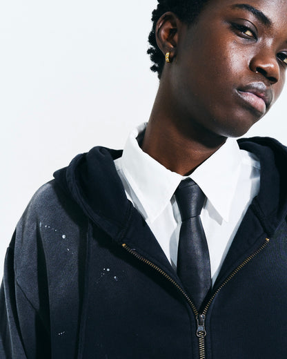 FADED PAINT DOUBLE ZIP HOODIE