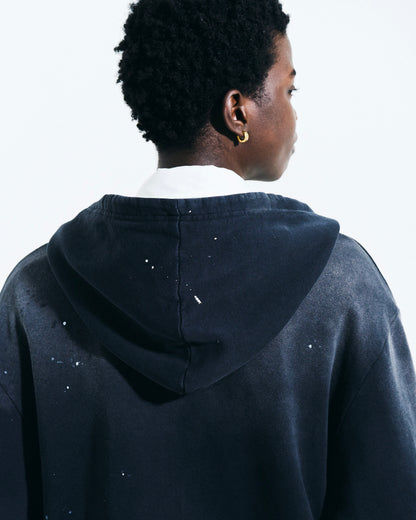 FADED PAINT DOUBLE ZIP HOODIE
