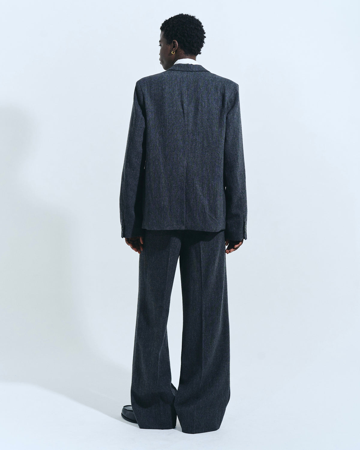 SEMI WIDE TWEED SLACKS